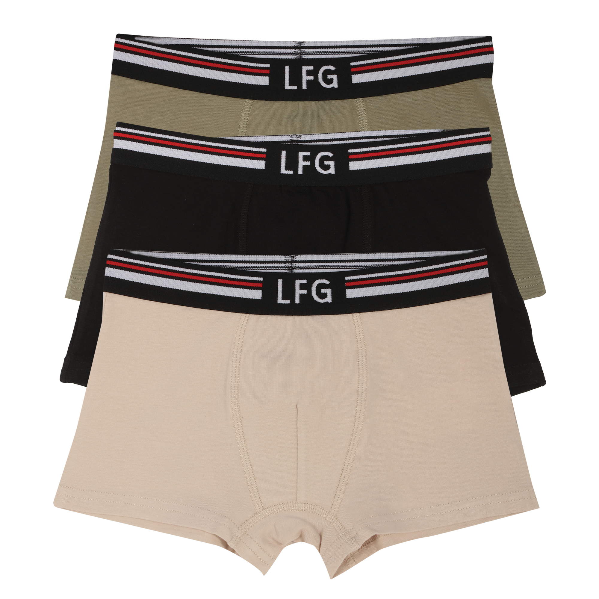 Lot de 3 boxers sport 8/16 ans - Bleu foncé