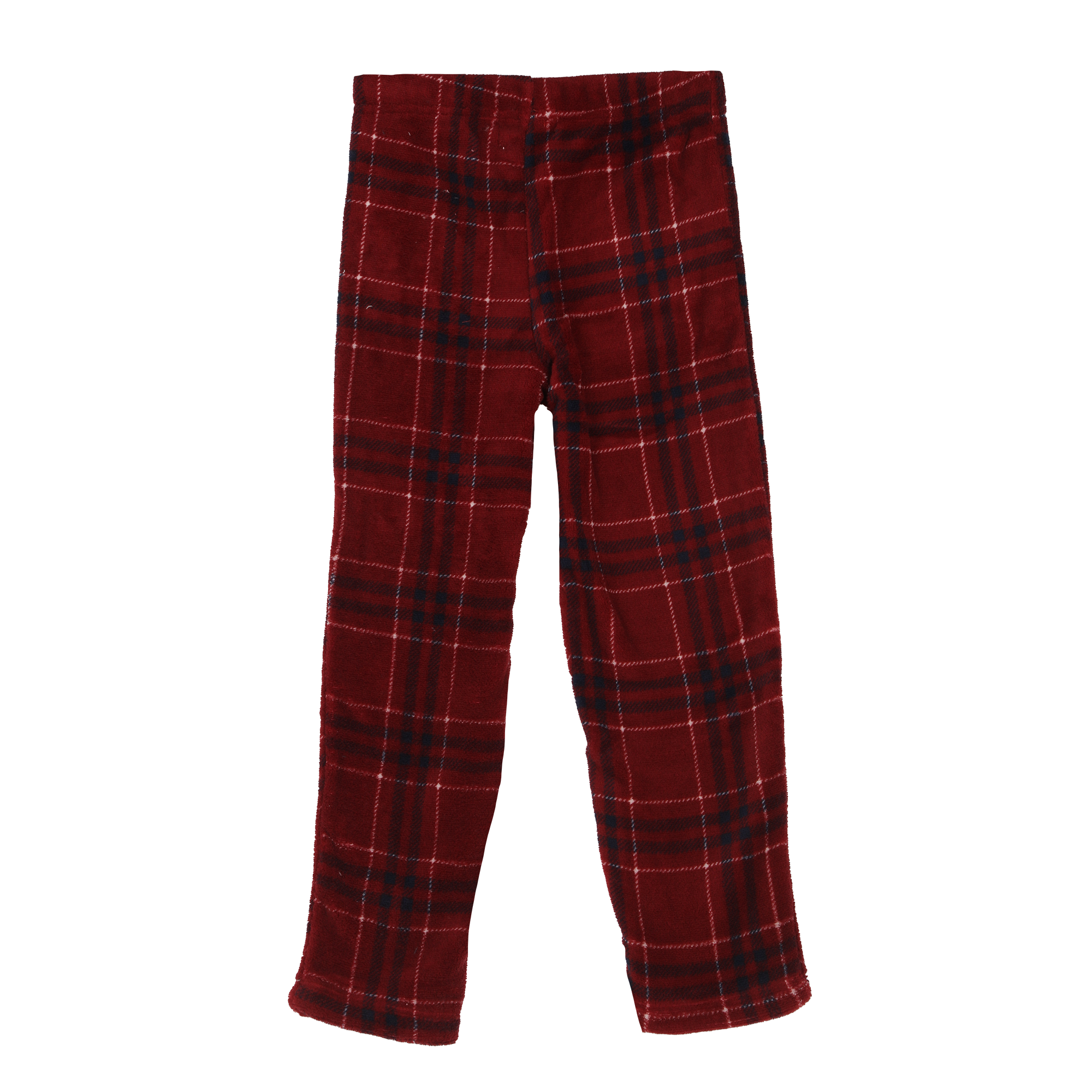Pyjama coral fleece bas à carreaux 4/12 ans - Bleu foncé