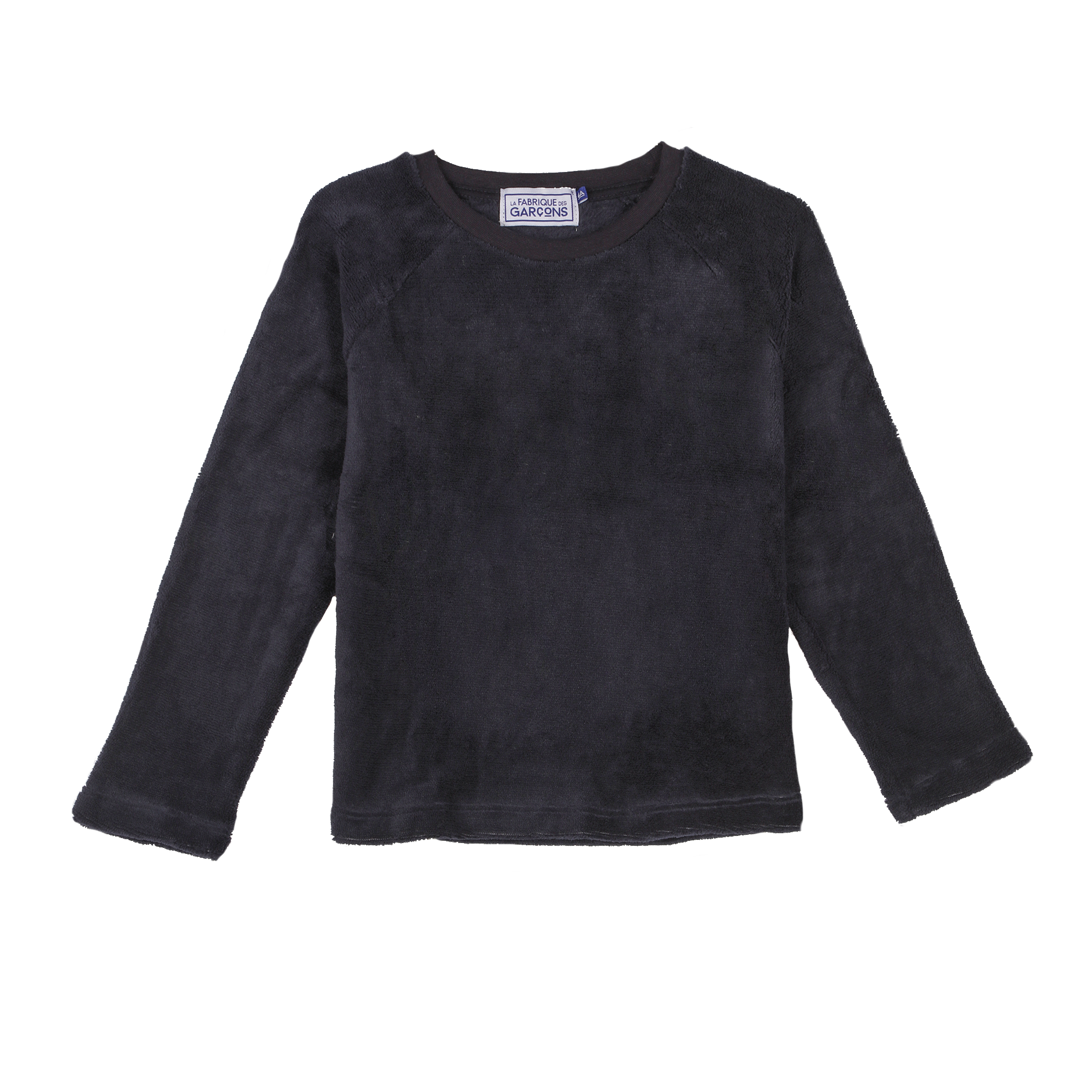 Pyjama coral fleece bas à carreaux 4/12 ans - Bleu foncé