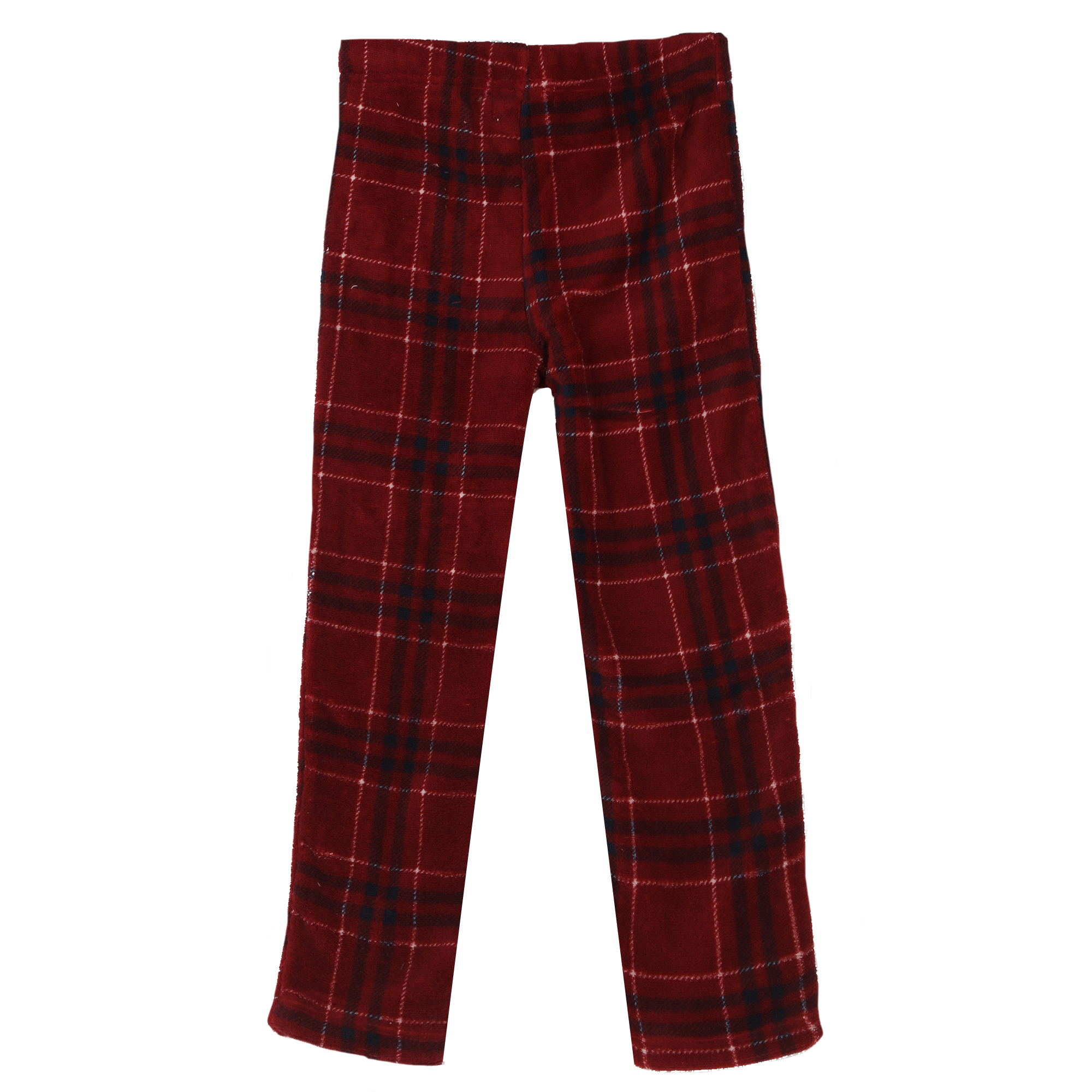 Pyjama coral fleece bas à carreaux 4/12 ans - Bleu foncé