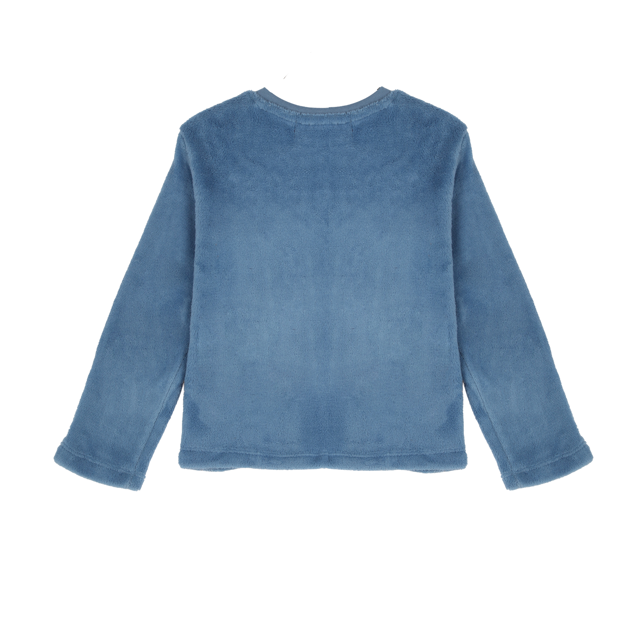 Pyjama coral fleece à rayures 3/12 ans - Bleu