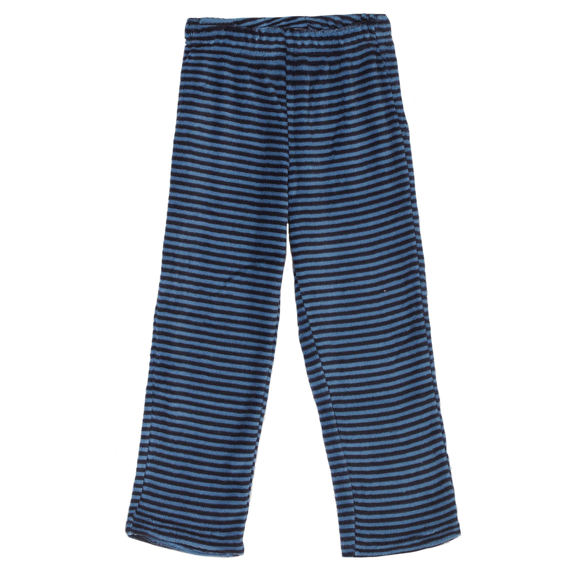 Pyjama coral fleece à rayures 3/12 ans - Bleu
