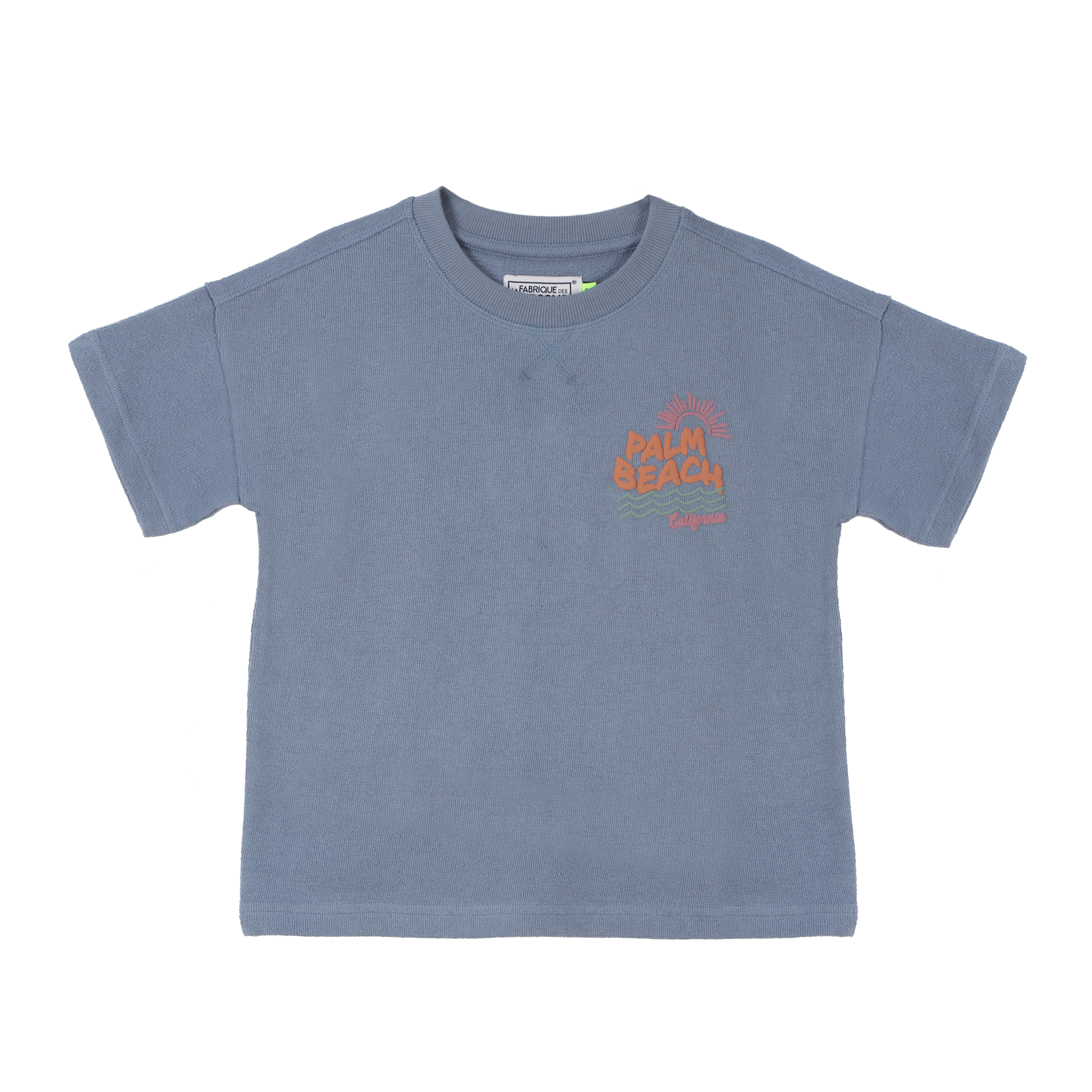 Tee-shirt manches courtes Palm Beach 3/12 ans - Bleu