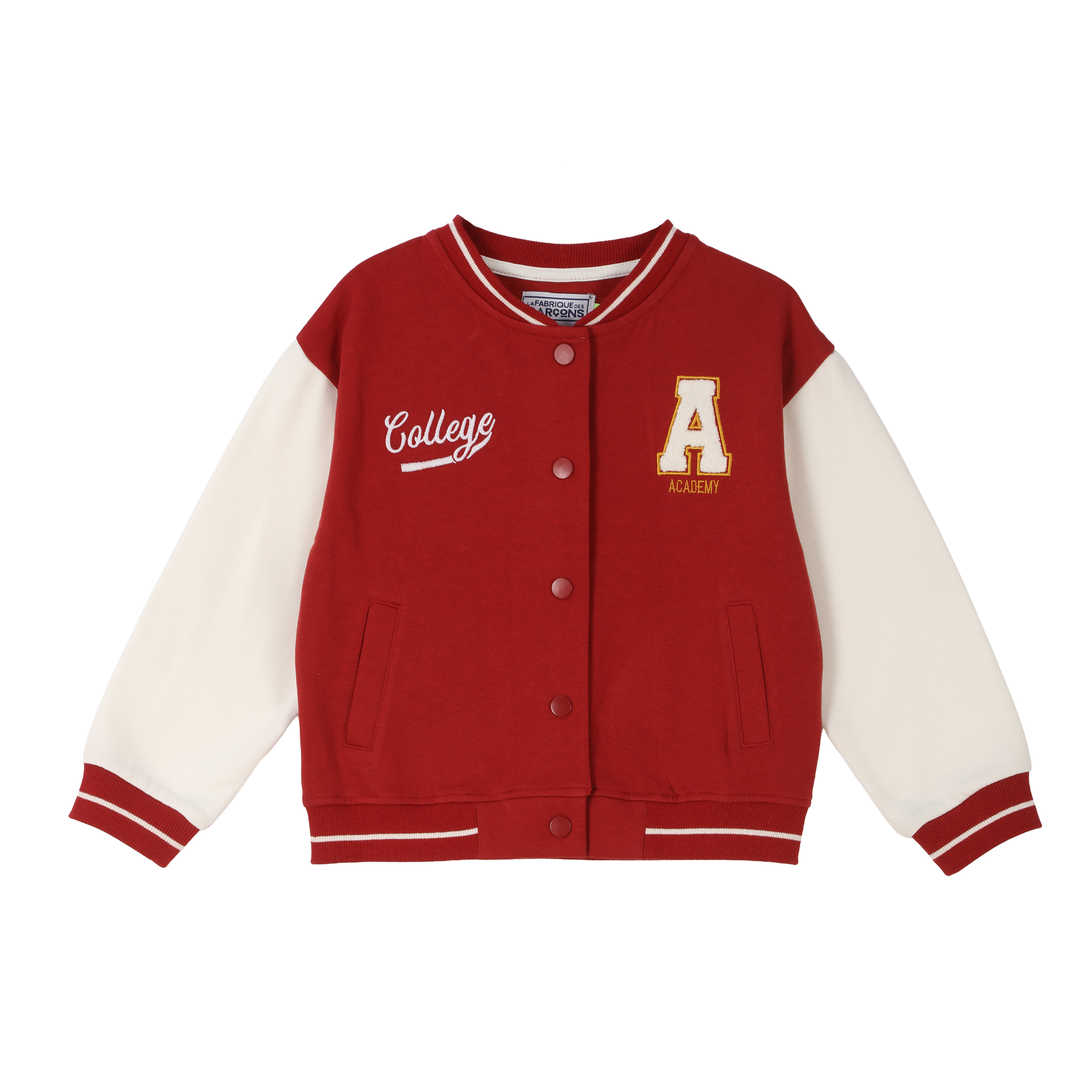 Veste Teddy 3/12 ans - Rouge