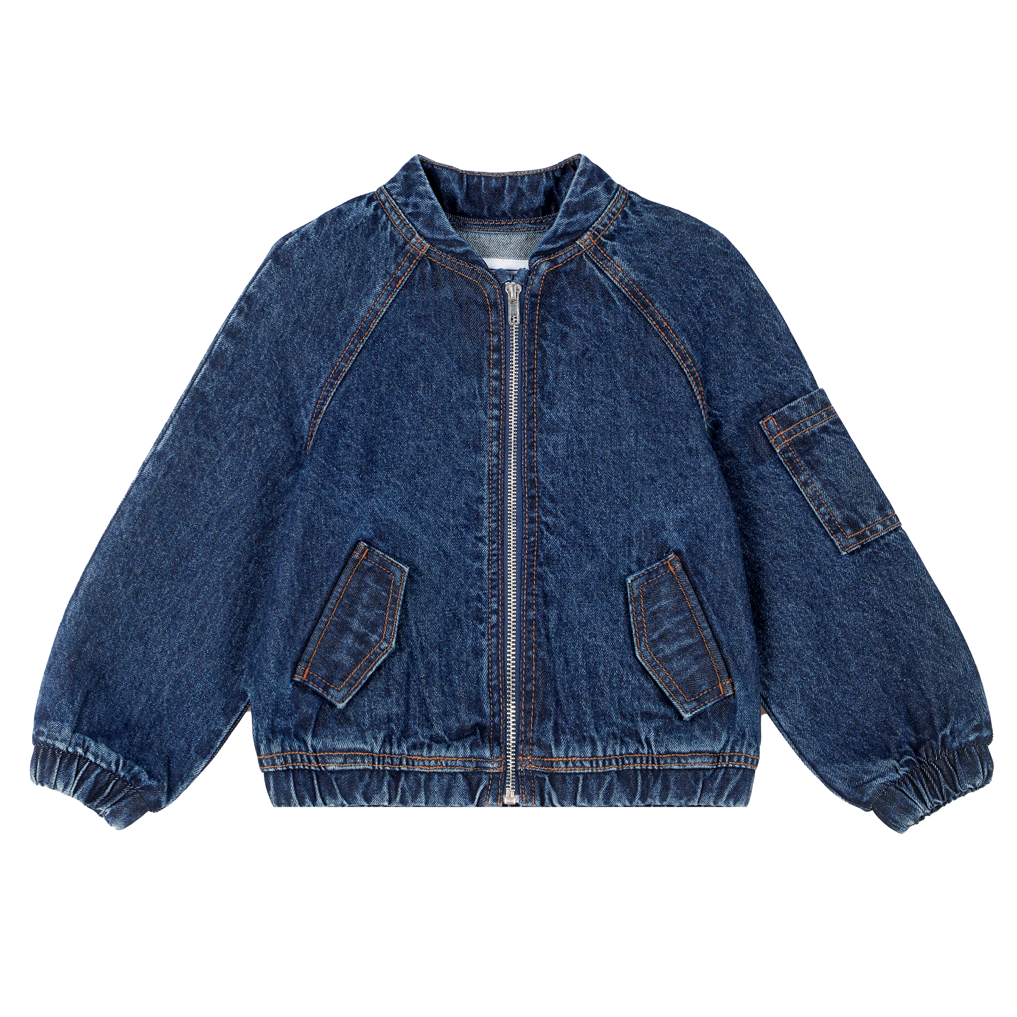Bombers en jeans 3/12 ans - Bleu