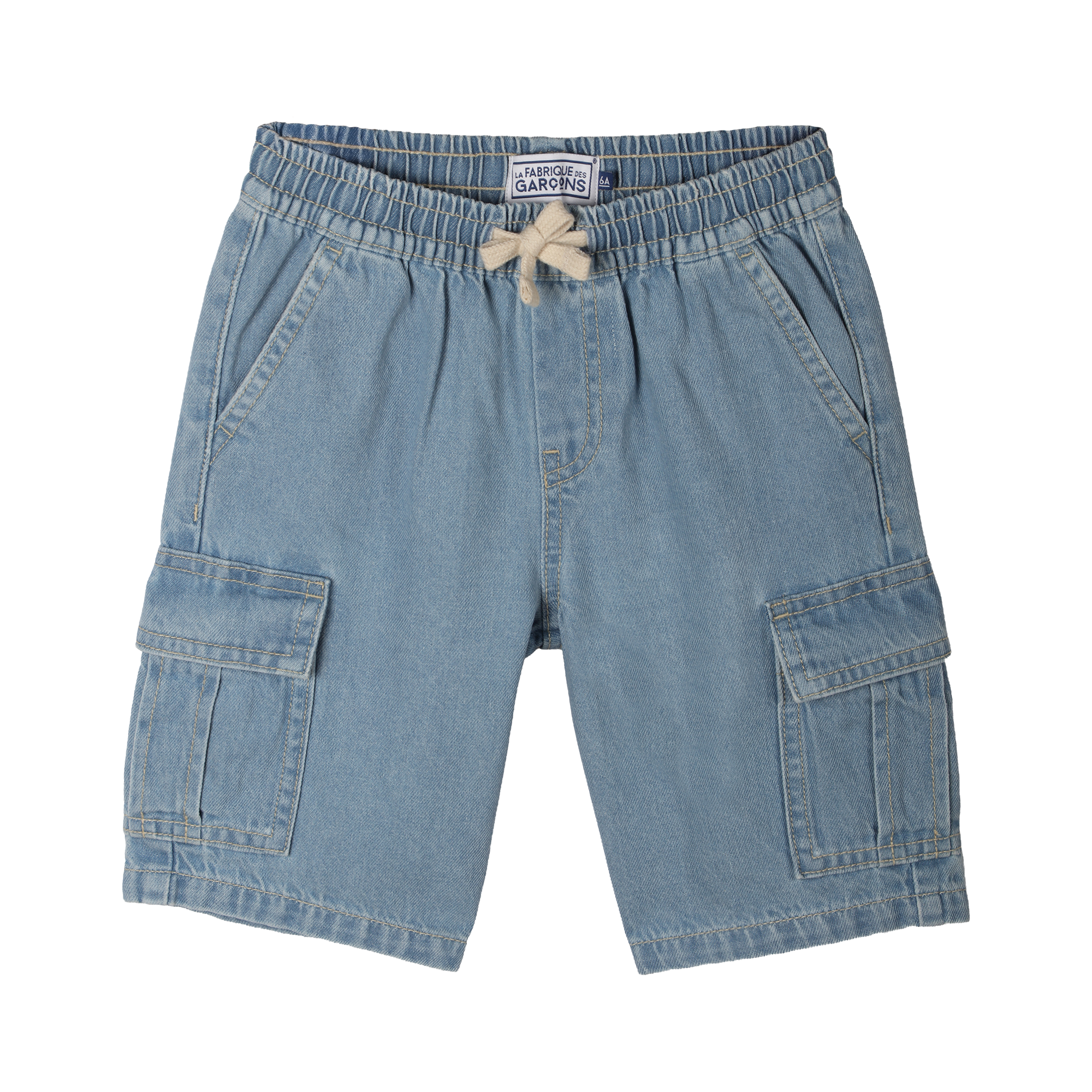 Bermuda cargo en jean