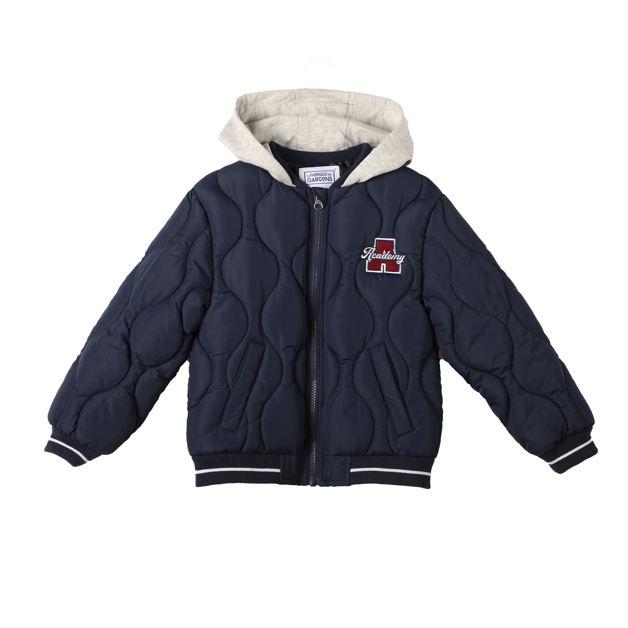 Blouson à capuche teddy - Bleu foncé