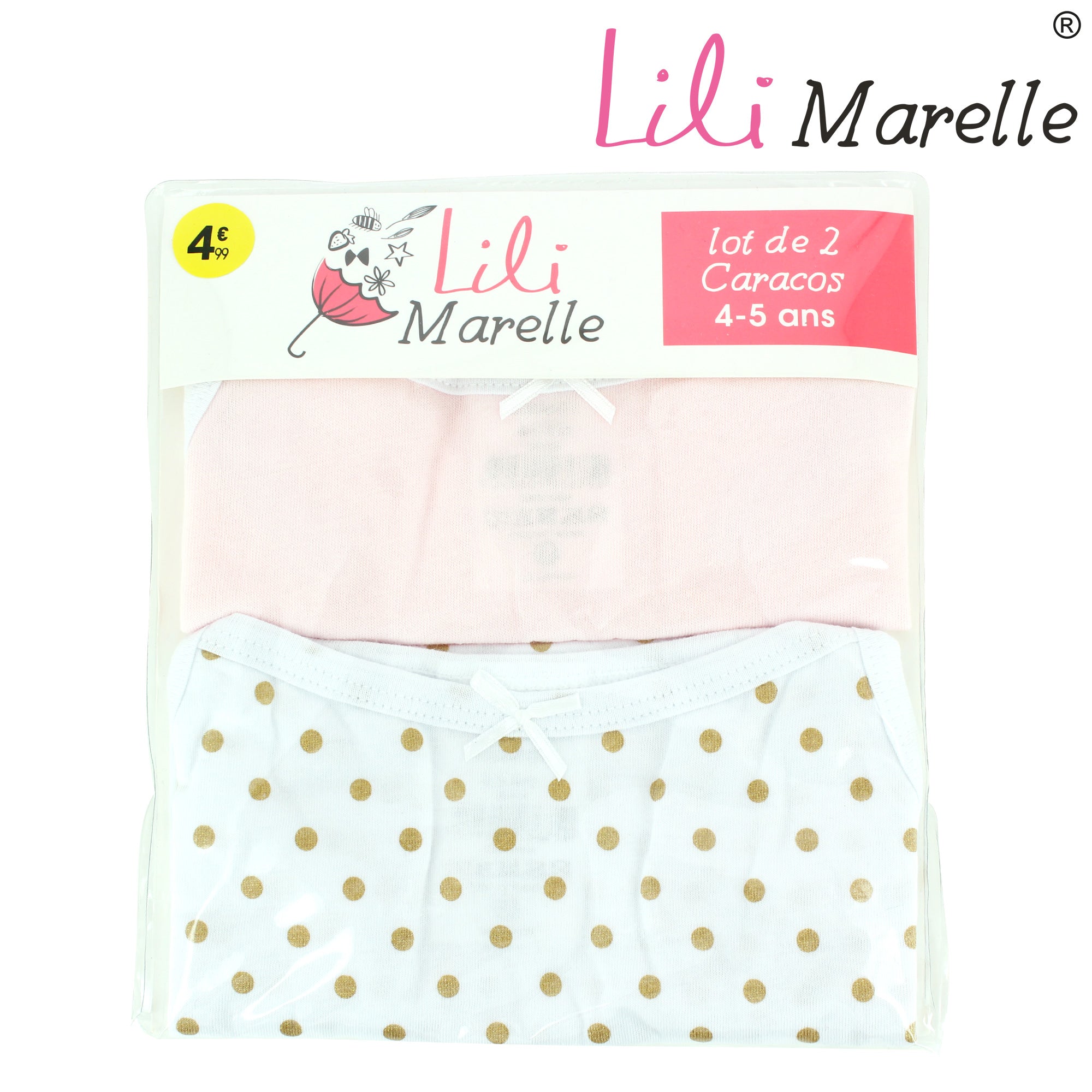 LOT DE 2 CARACOS POUR FILLE - LILI MARELLE