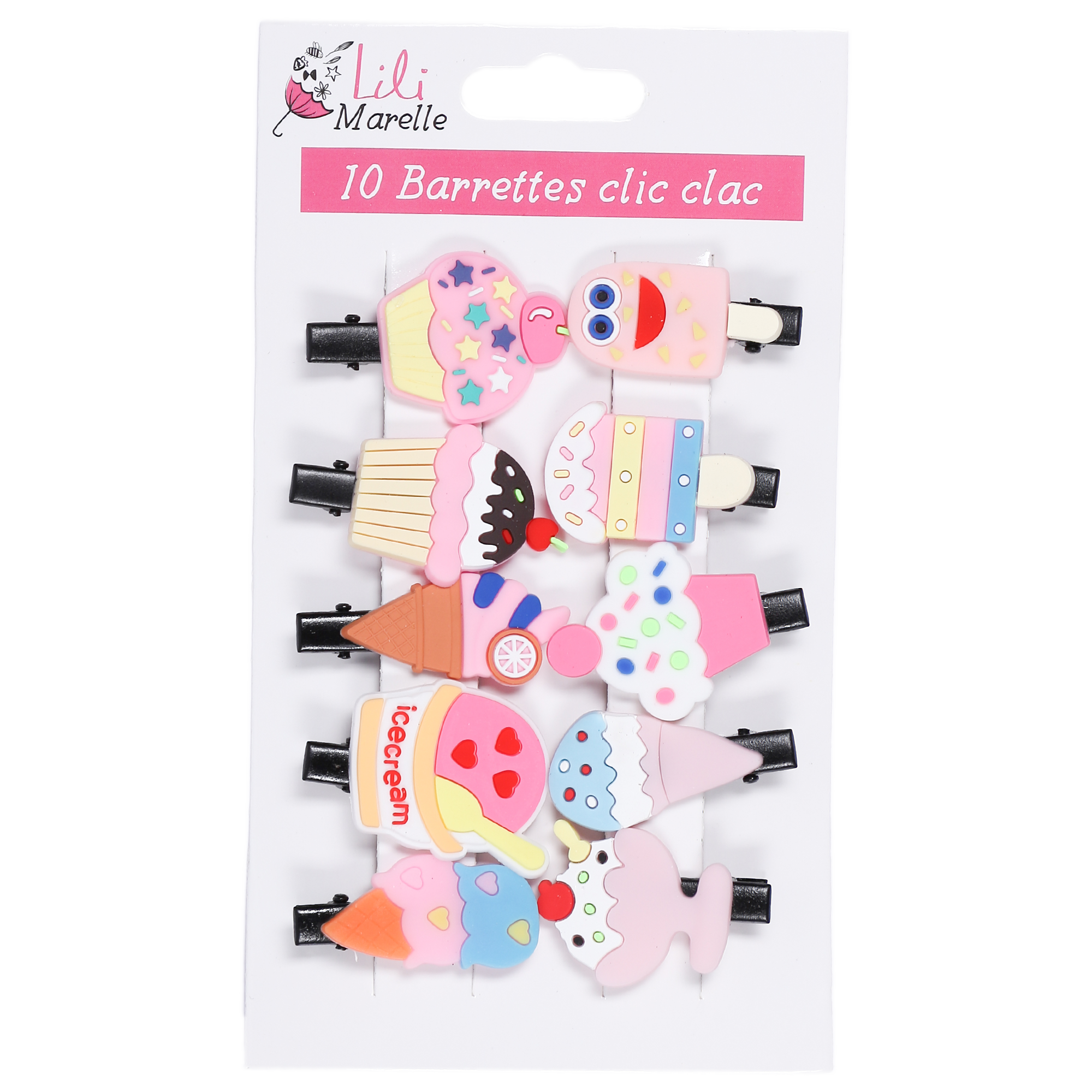 Lot de 10 barrettes