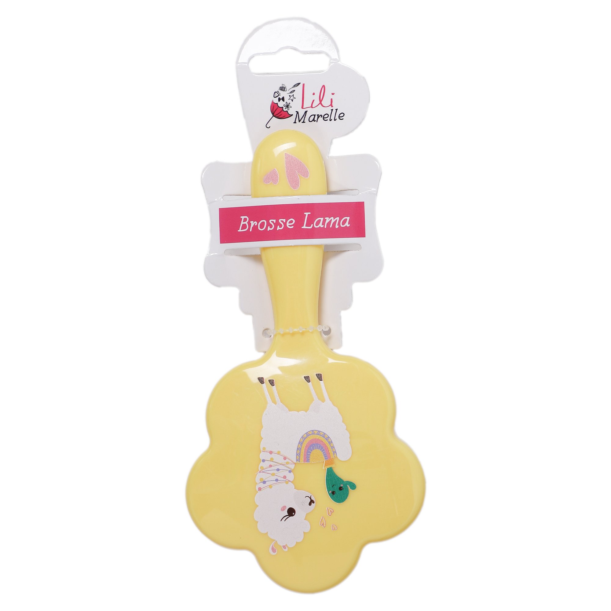 Brosse lama jaune