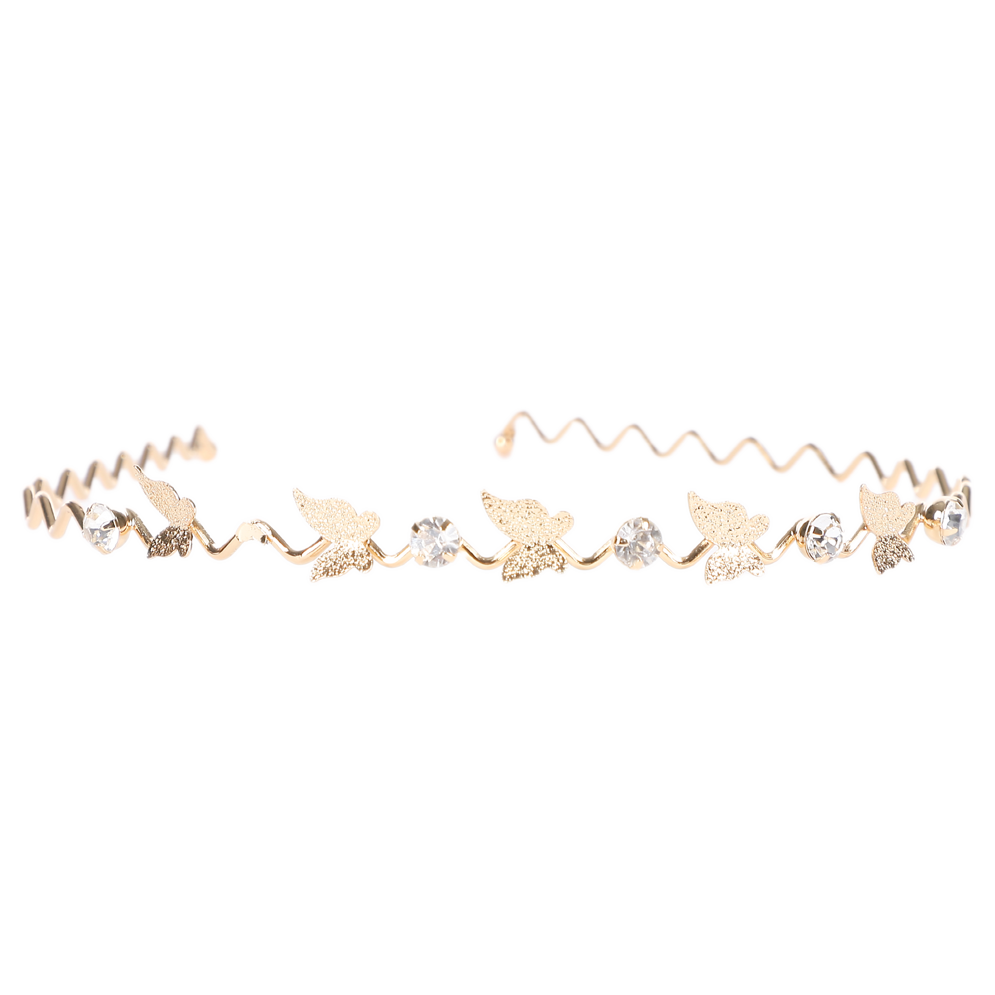 Serre tête papillons dorés