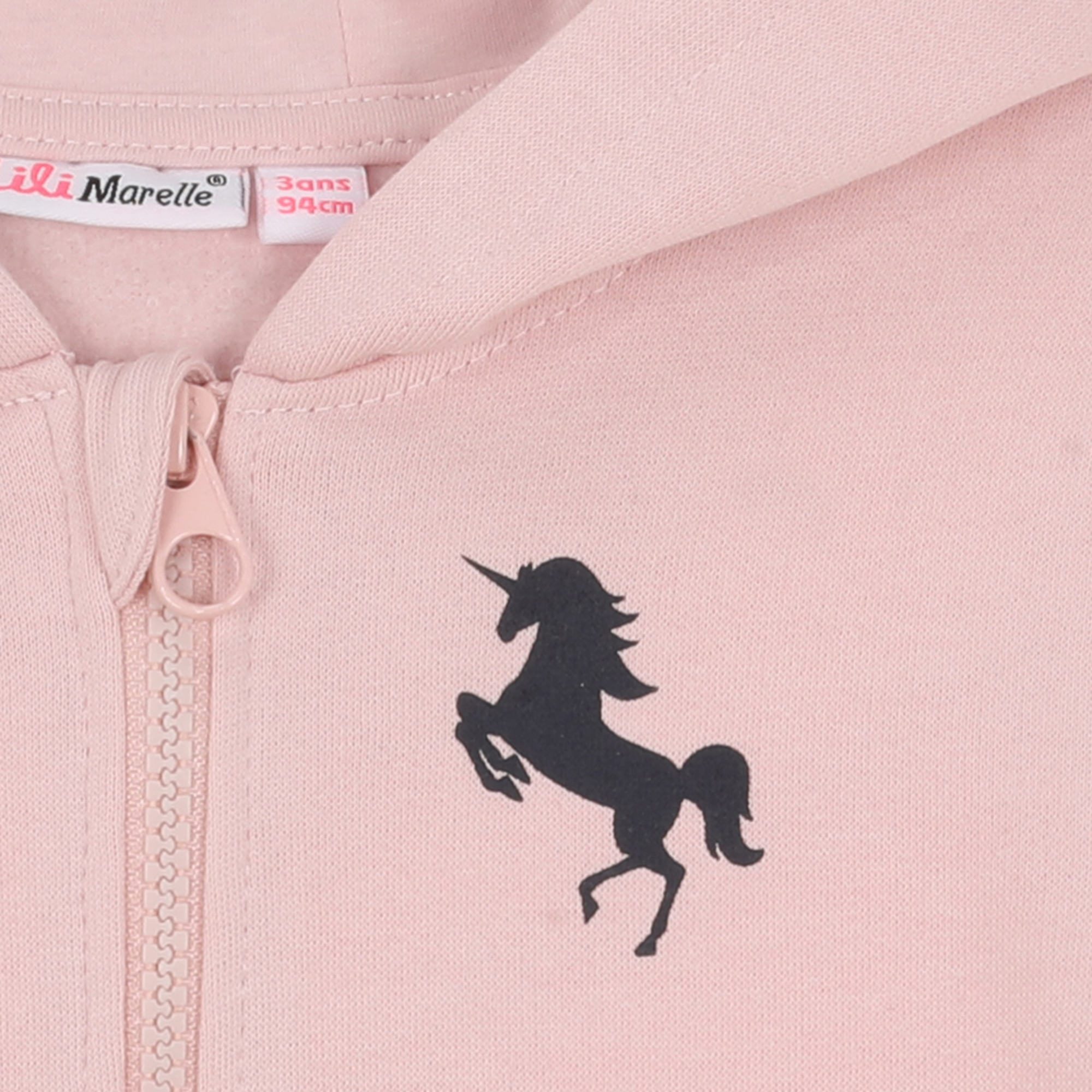 SWEAT ZIP AVEC CAPUCHE 3-6A