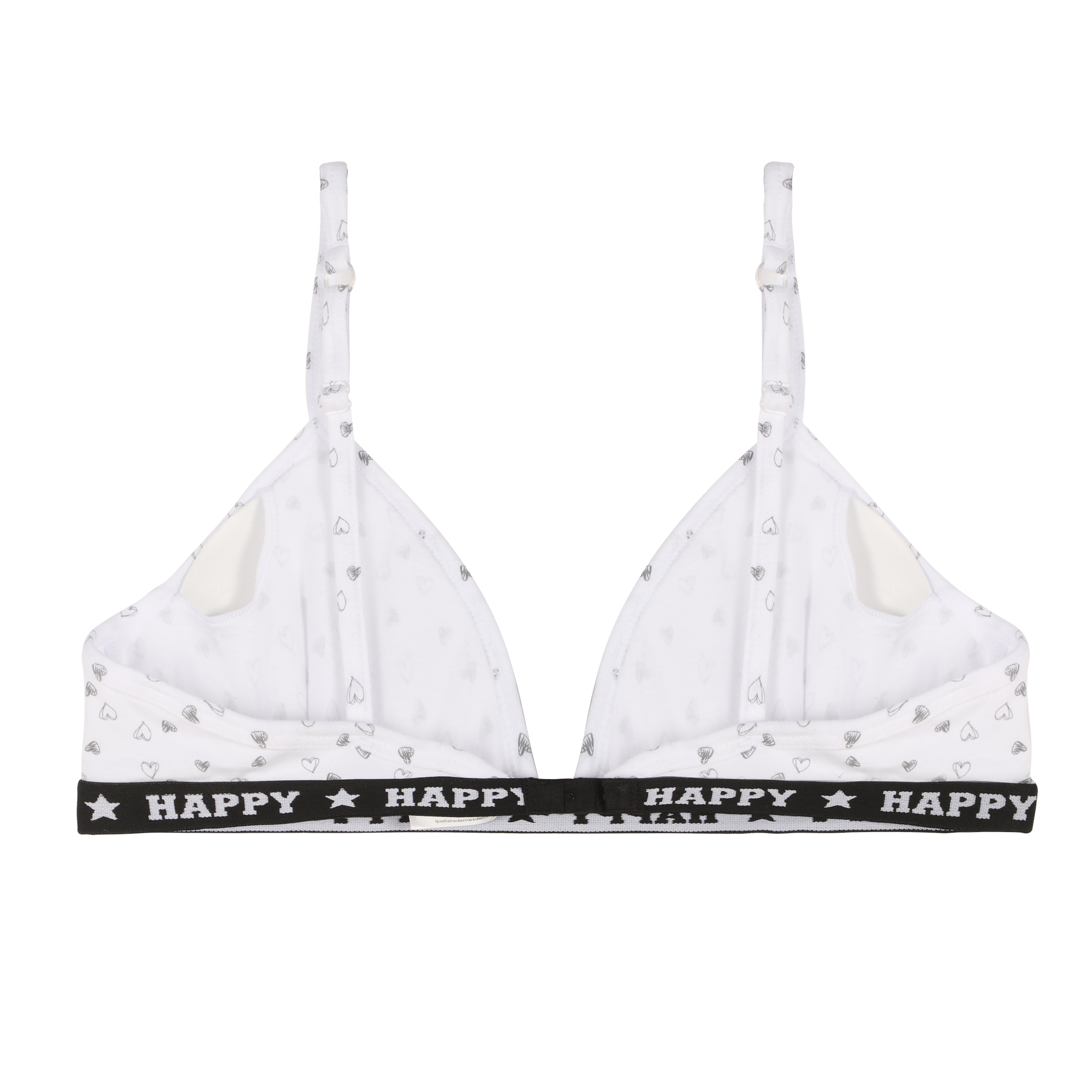 Lot de 2 soutien gorges en coton coque fine - Noir