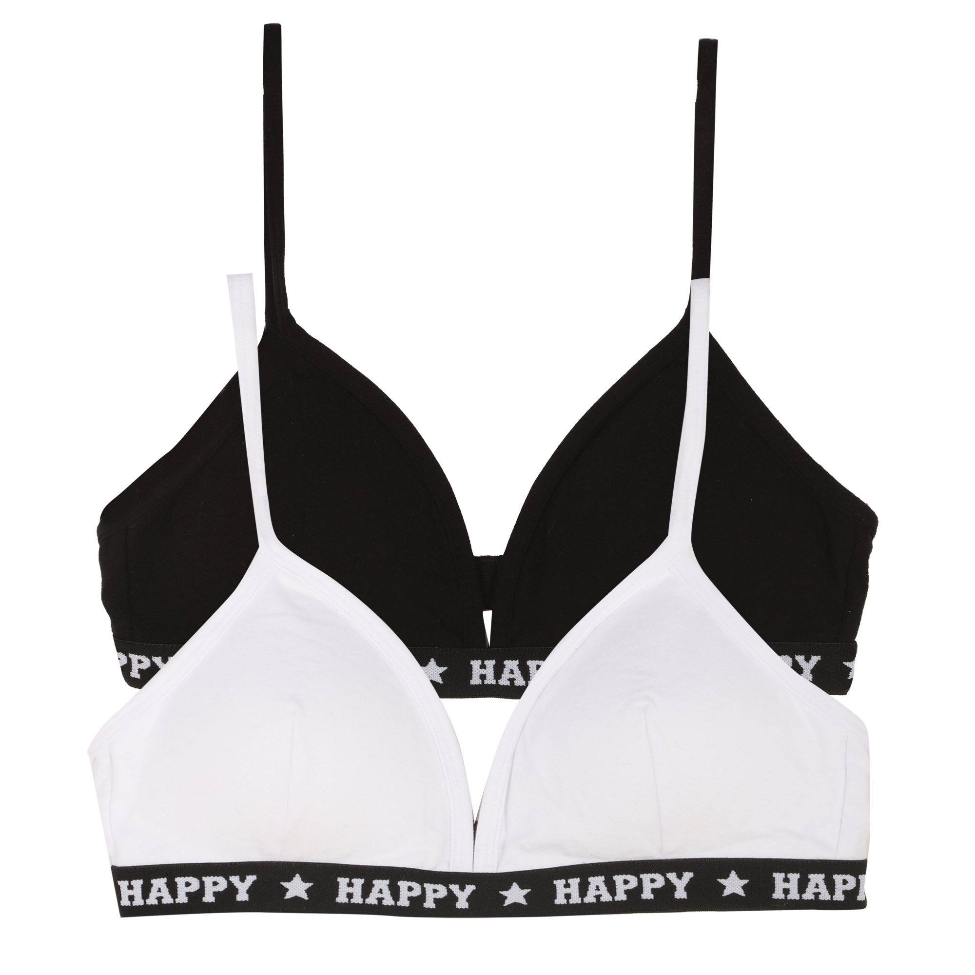 Lot de 2 soutien gorges en coton coque fine - Rose