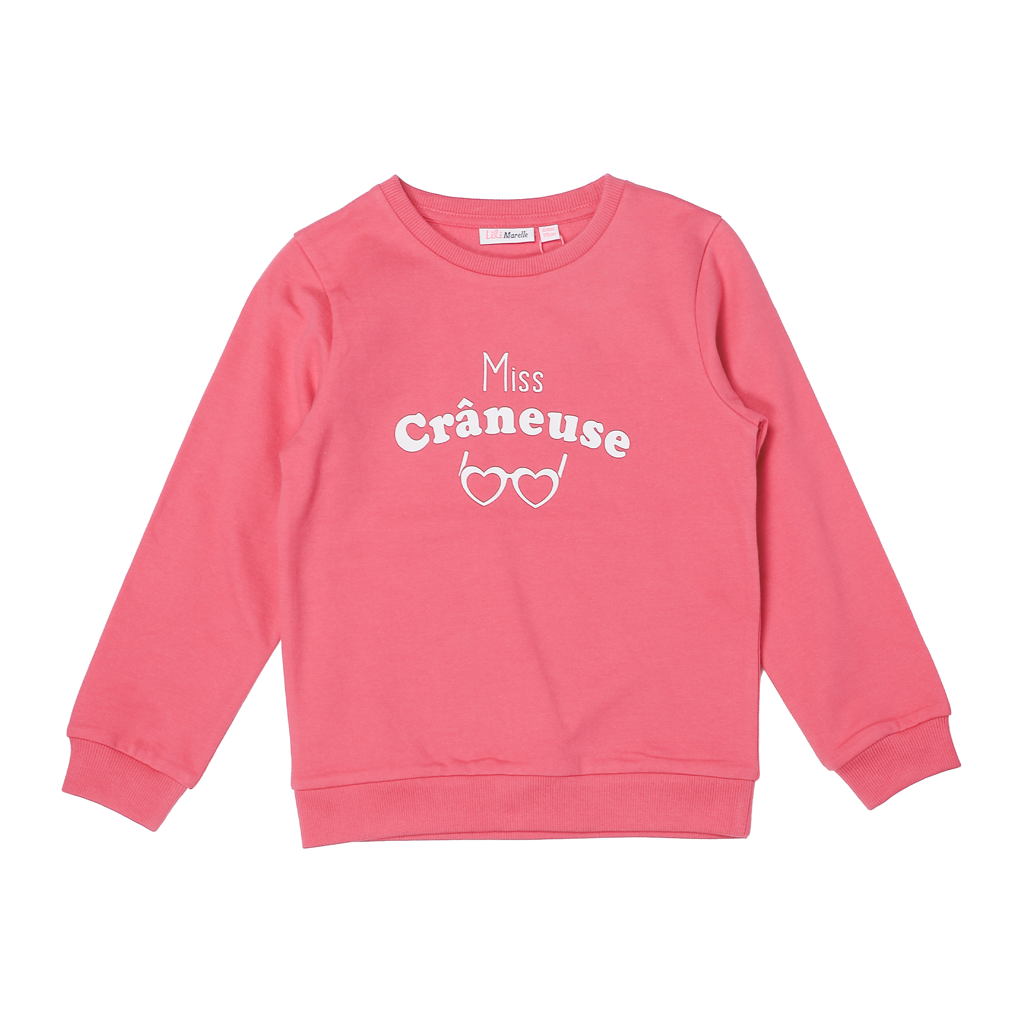 Sweat à col rond 3/6 ans  - Rouge