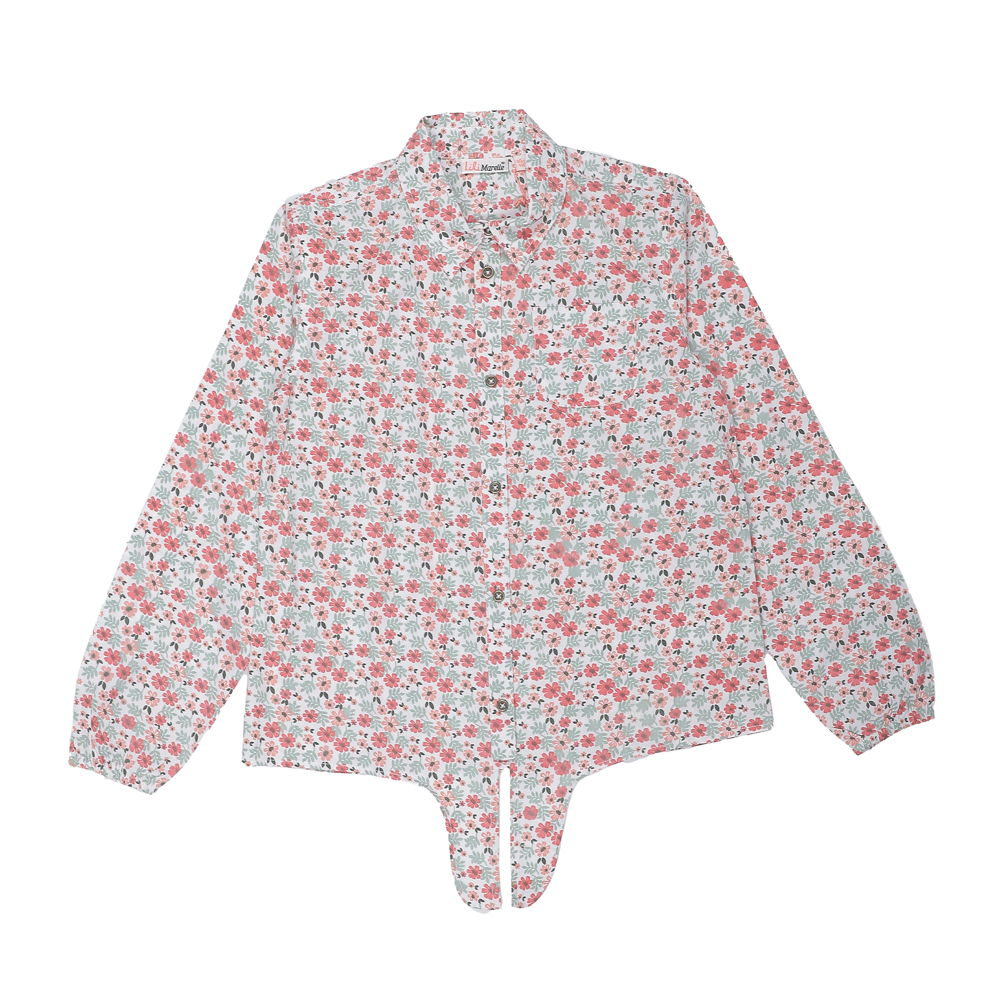 Chemise nouée 3/10 ans - Blanc