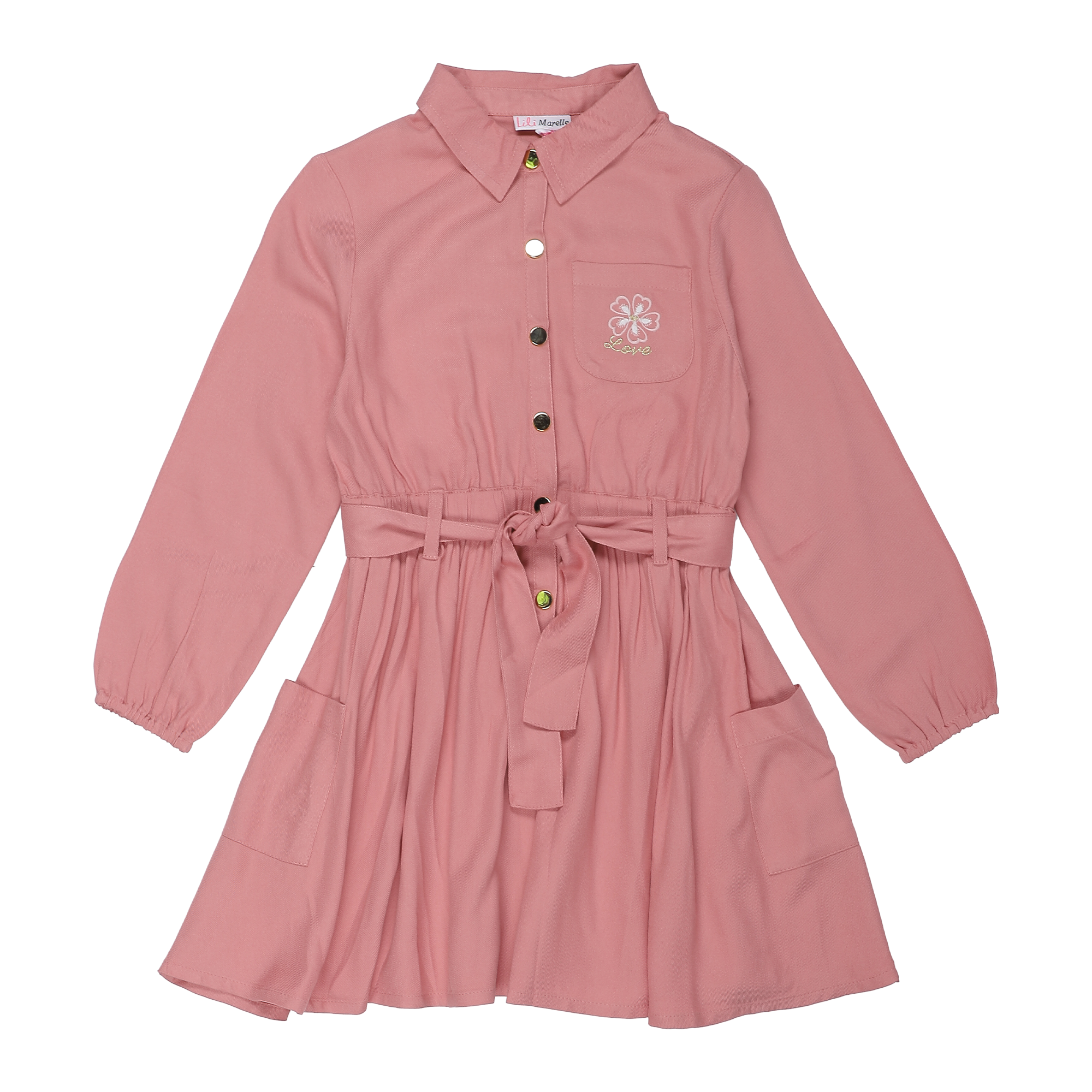 Robe saharienne 3/10 ans - Kaki