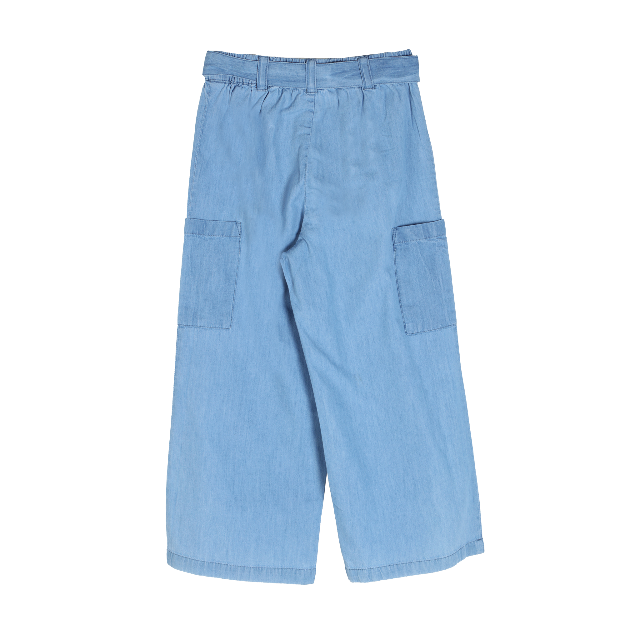 Pantalon cargo avec ceinture 7/12 ans - Bleu
