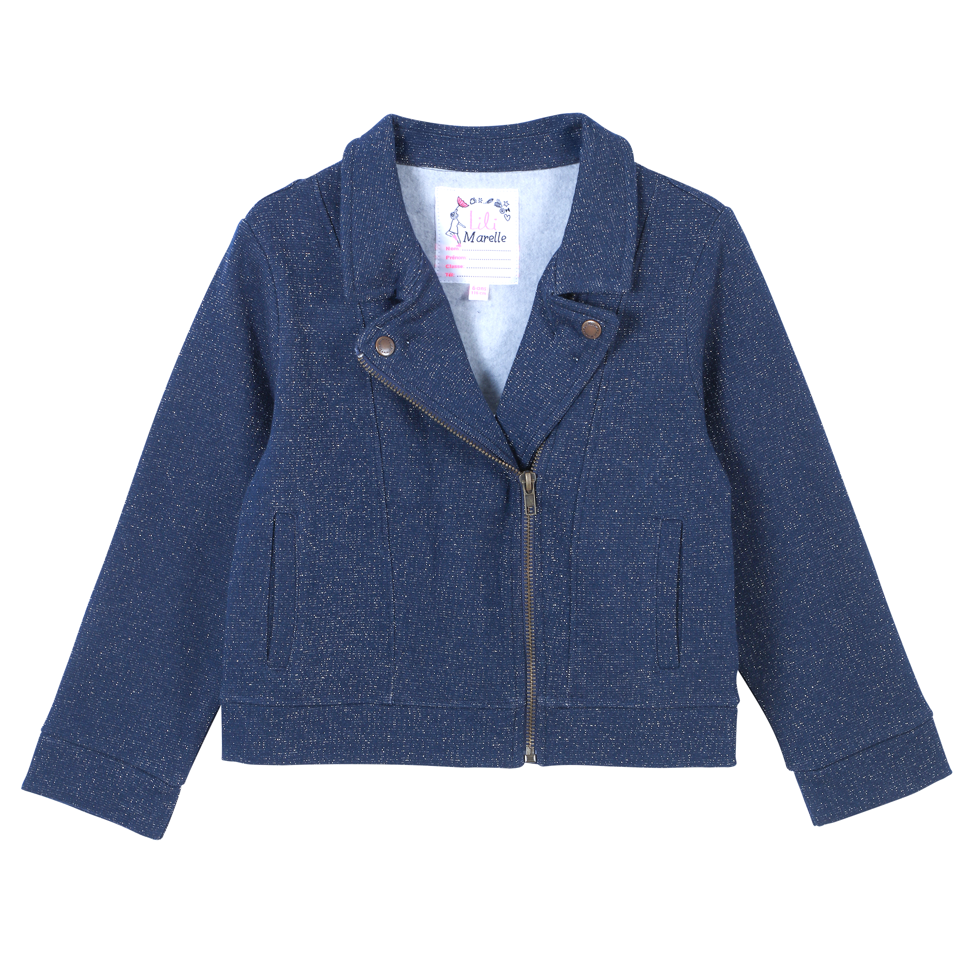 Veste zippée 3/10 ans - Bleu foncé