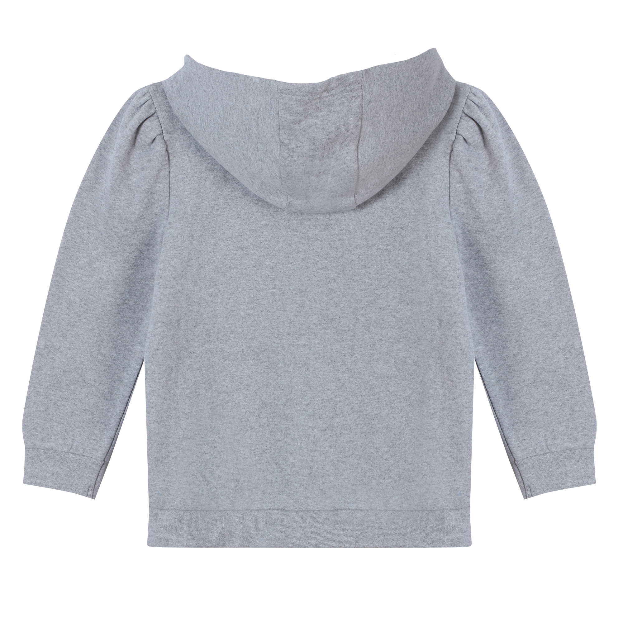 Sweat zippé à capuche brodé cœur 3/12 ans - Bleu foncé