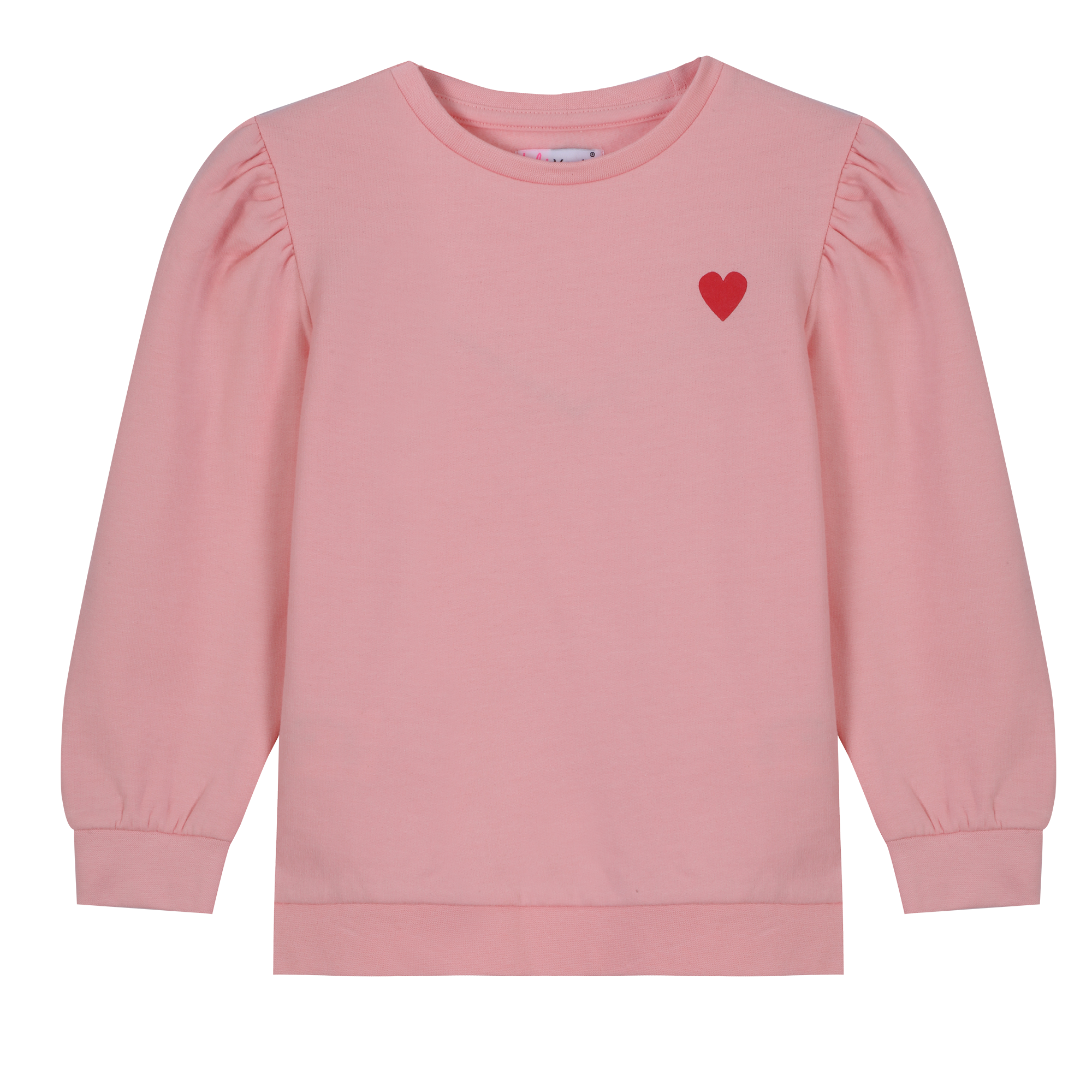 Sweat col rond brodé cœur 3/12 ans - Bleu foncé
