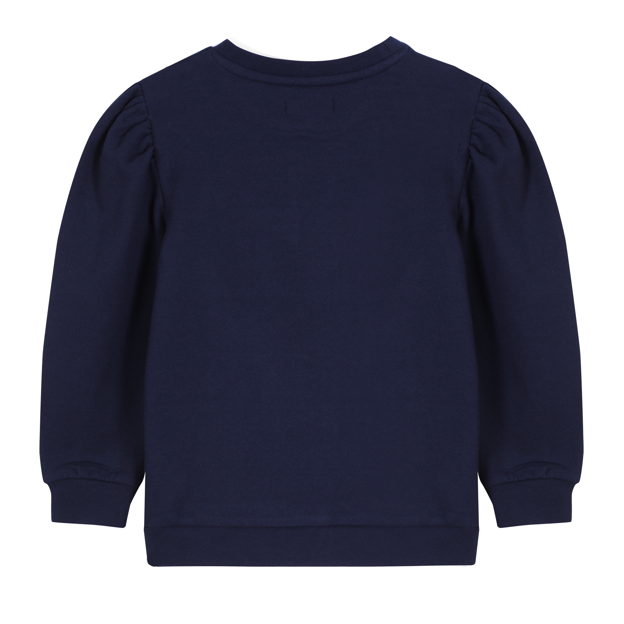 Sweat col rond brodé cœur 3/12 ans - Bleu foncé