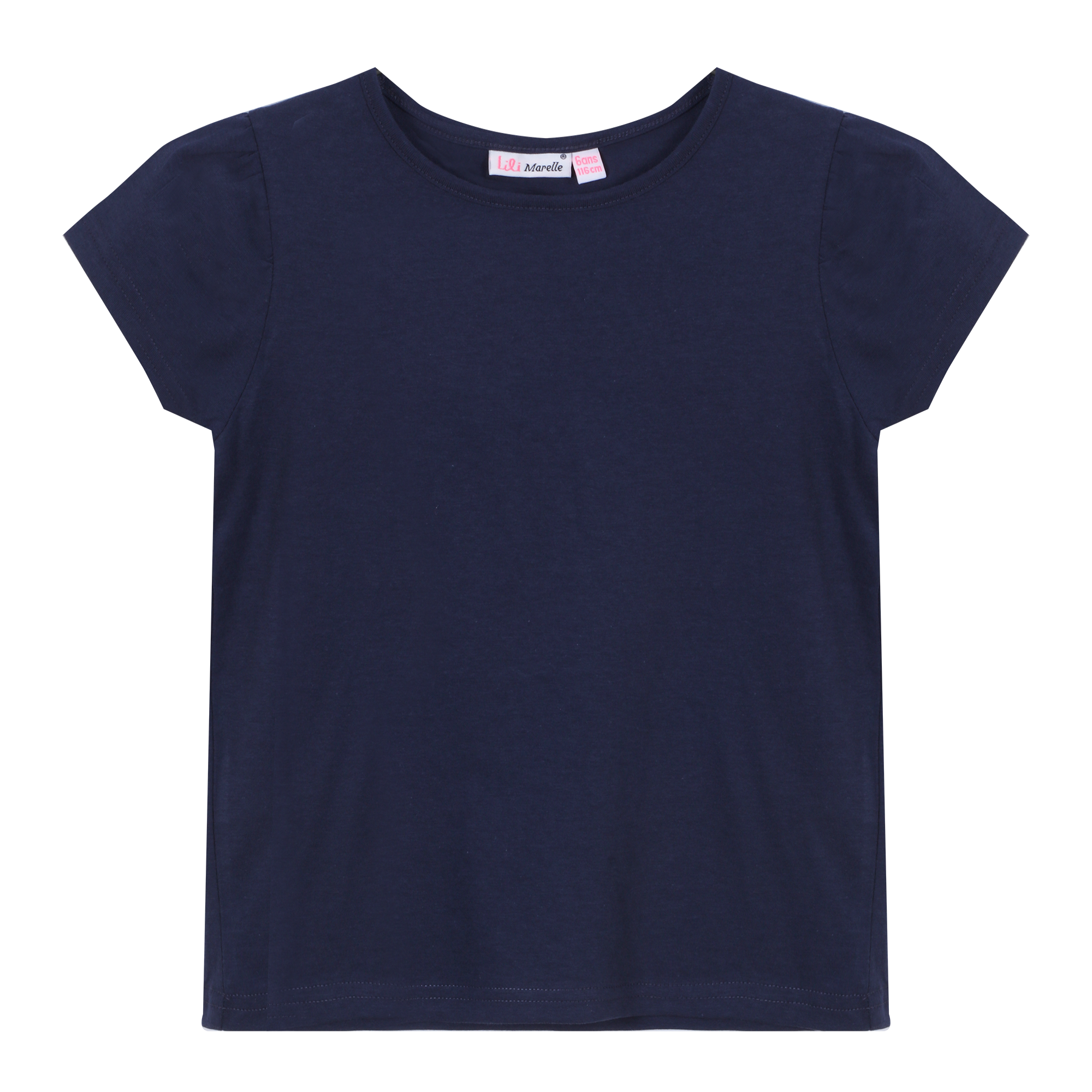 Tee-shirt uni manches courtes 3/12 ans - Noir
