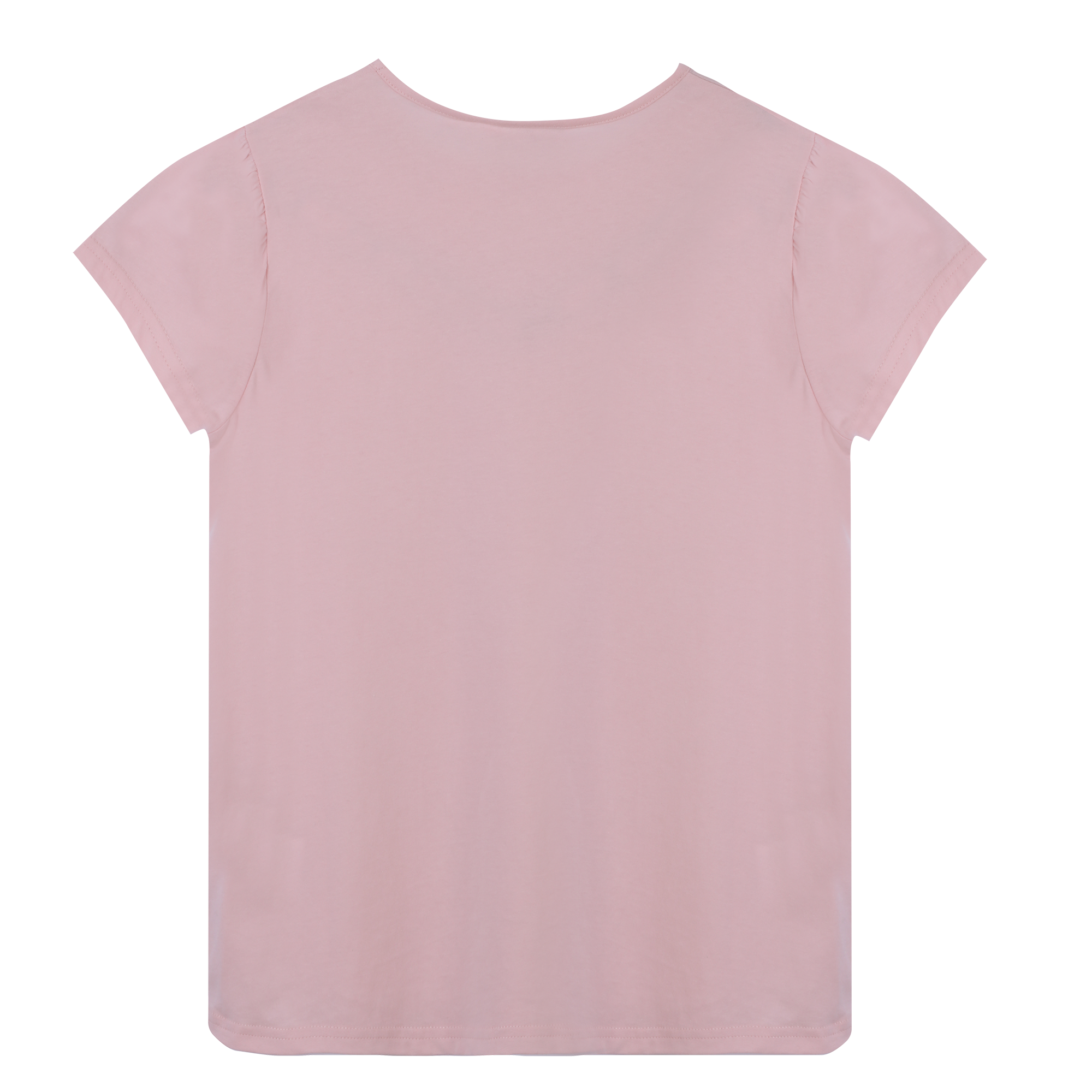 Tee-shirt uni manches courtes 3/12 ans - Rose foncé