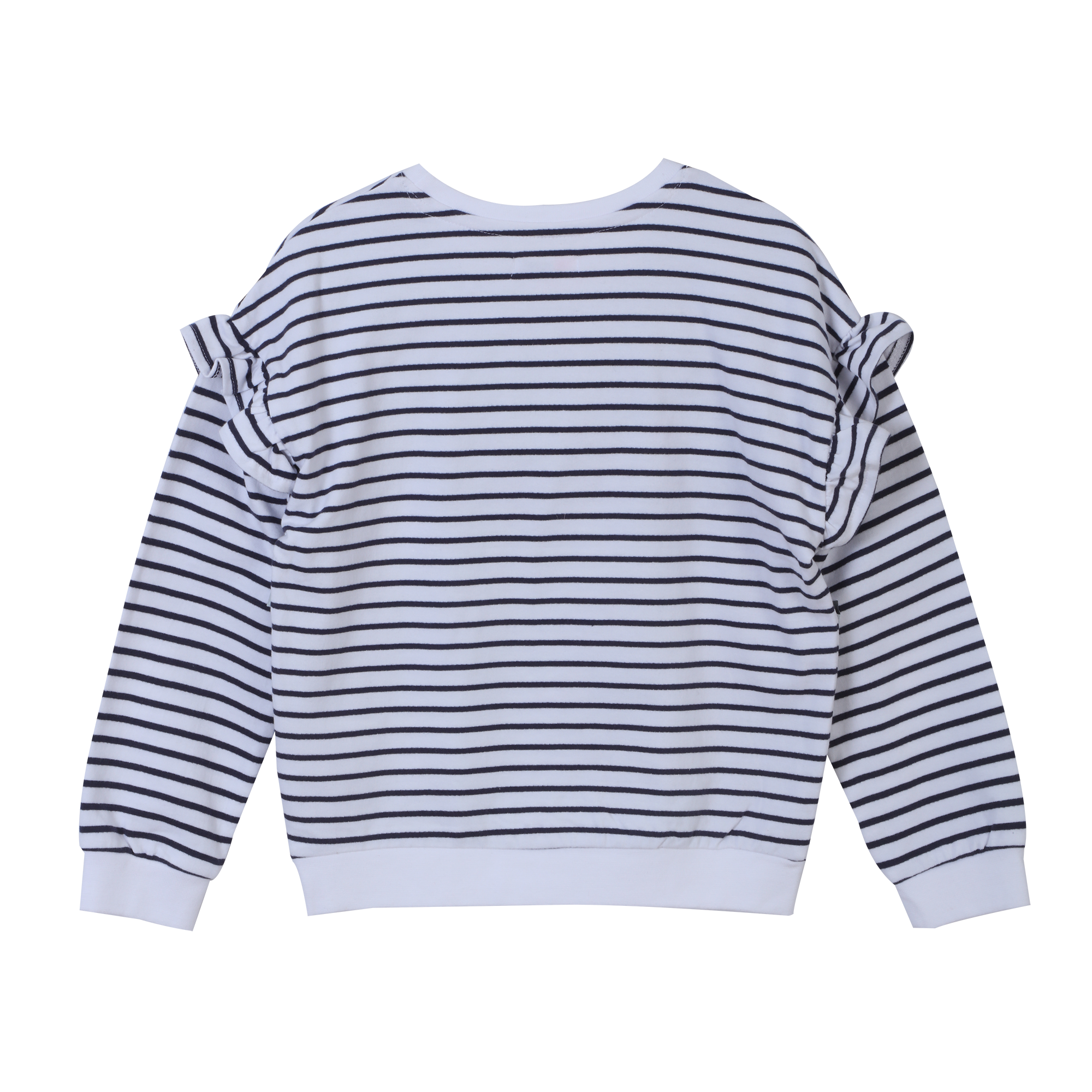 Sweat à volants 3/10 ans - Bleu foncé