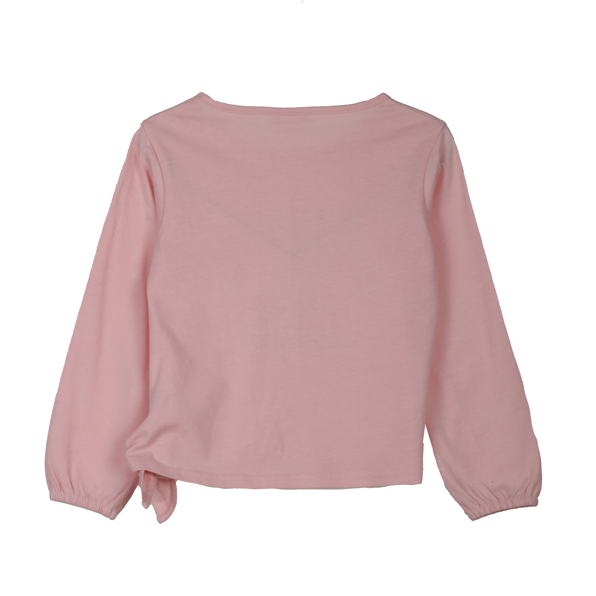 Tee-shirt manches longues avec nœud 3/10 ans - Rose