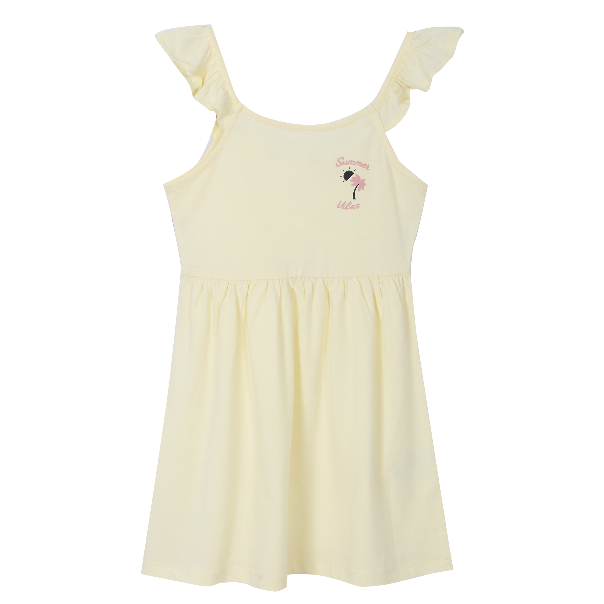 Robe à volants 3/6 ans - Vert