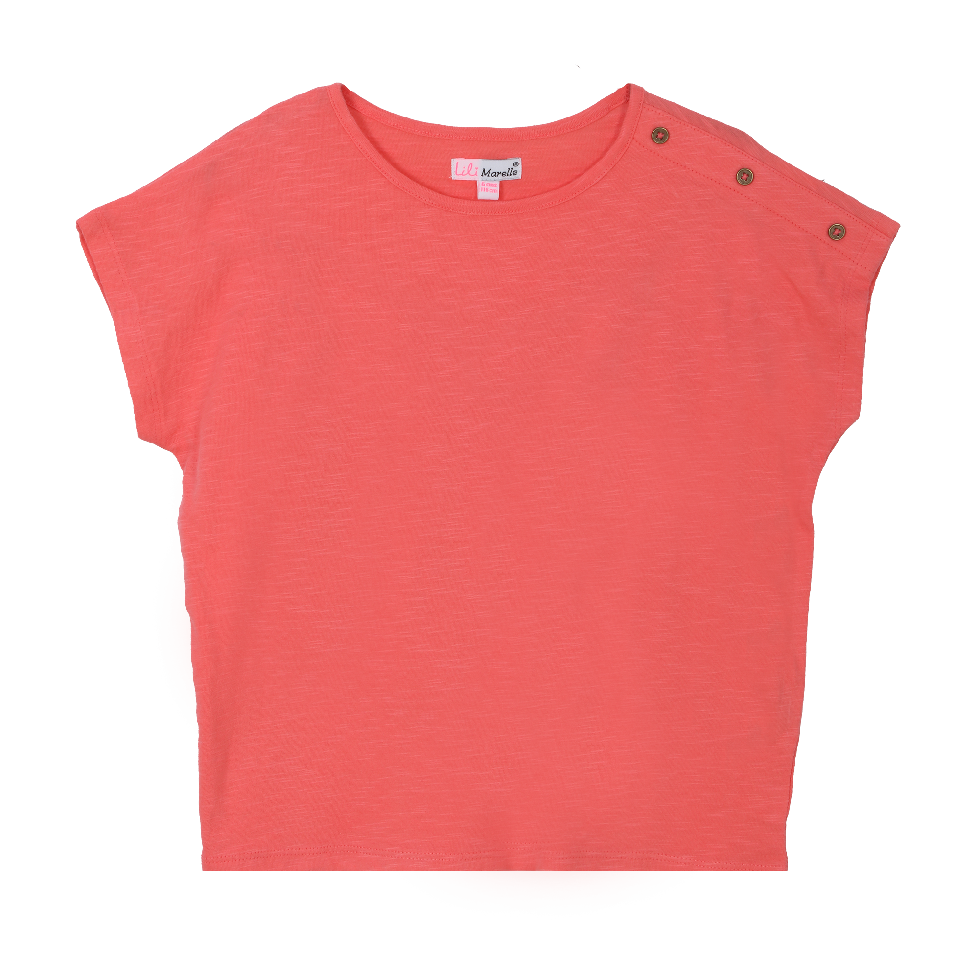 Tee-shirt boutons épaule 3/6 ans - Vert