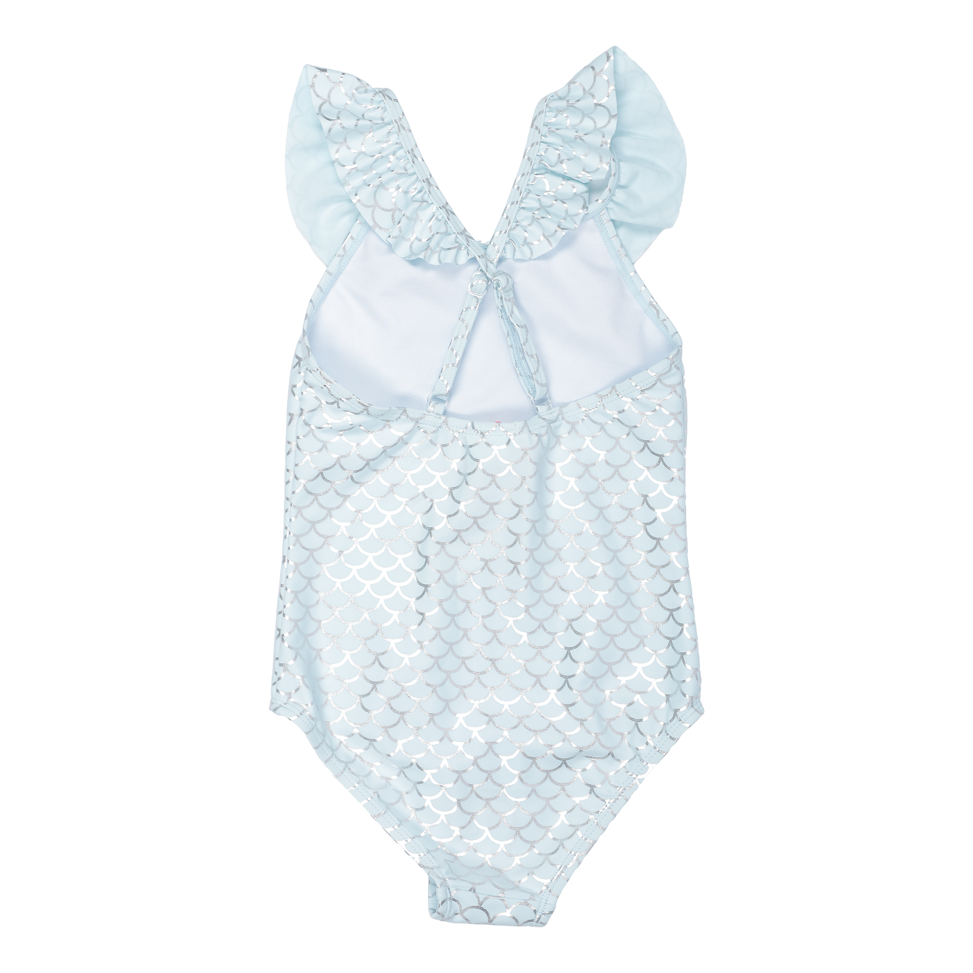 Maillot de bain 1 pièce à volant - Orange