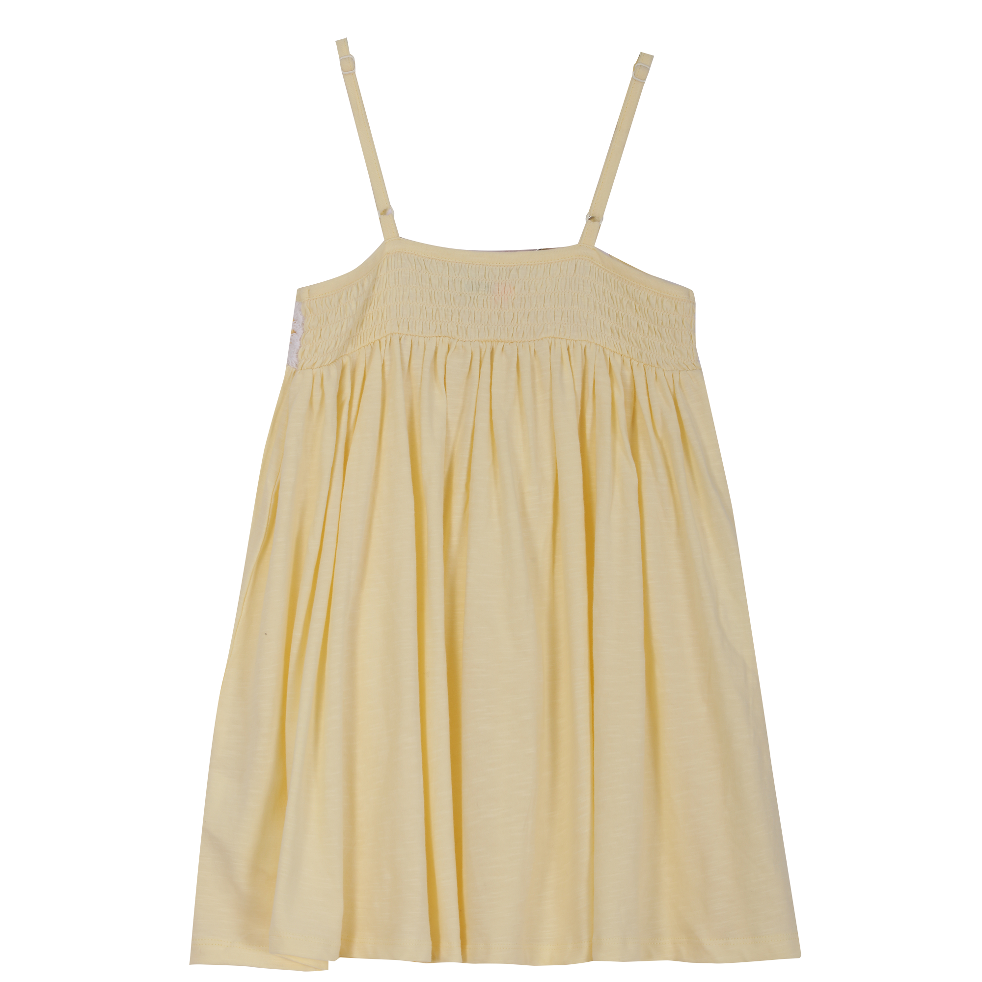 Robe fine détails crochet 3/6 ans - Rose