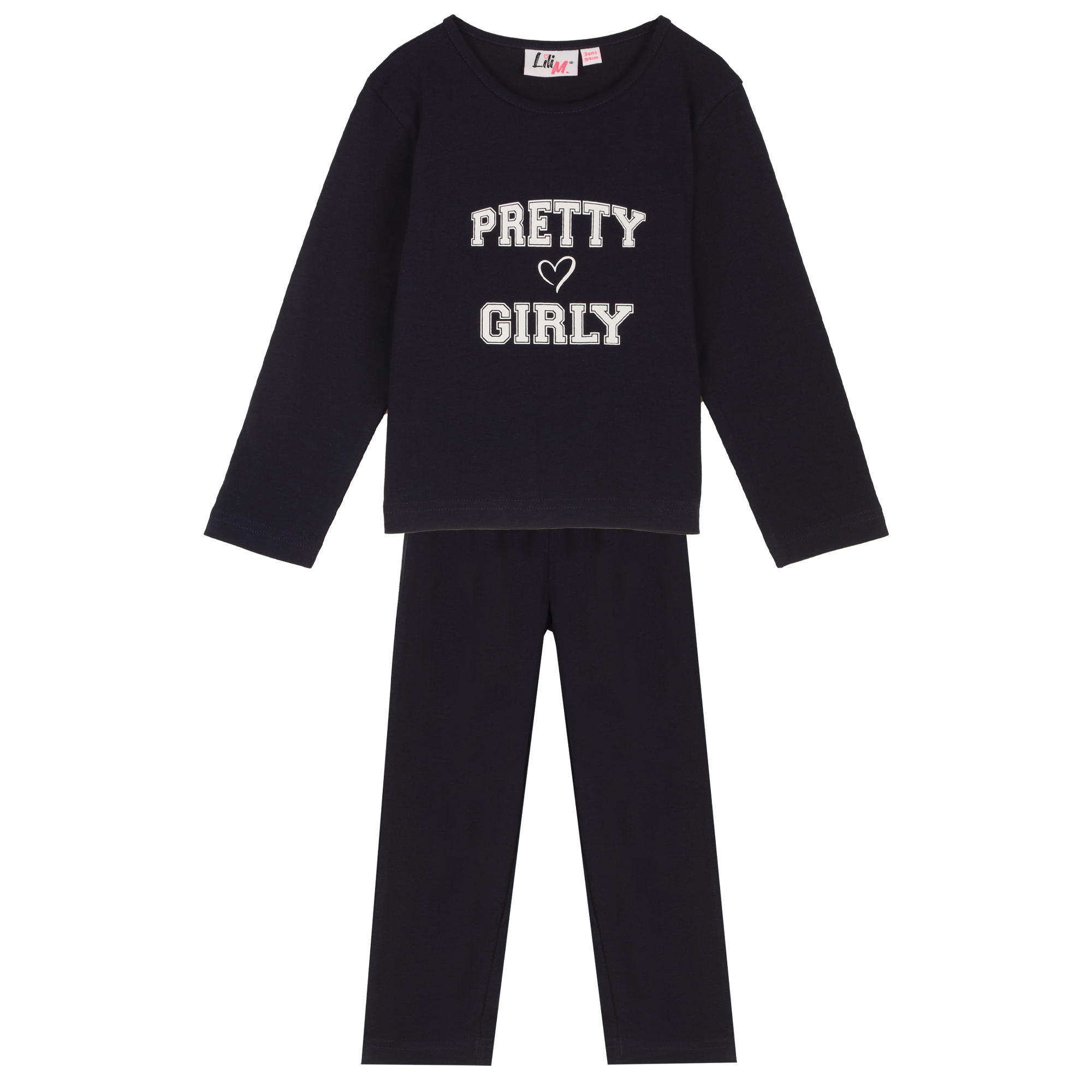 Pyjama en jersey 3/12 ans - Bleu foncé