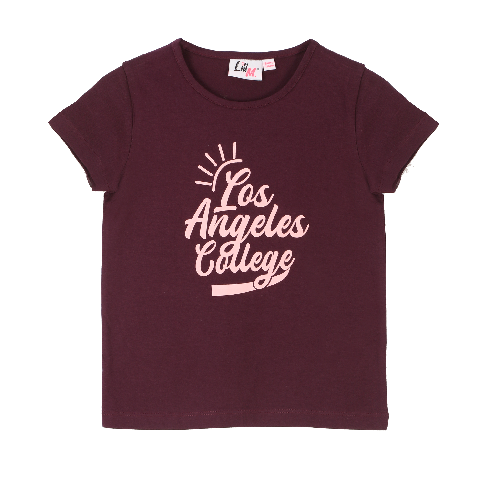 Tee-shirt manches courtes avec animation 3/12 ans - Jaune
