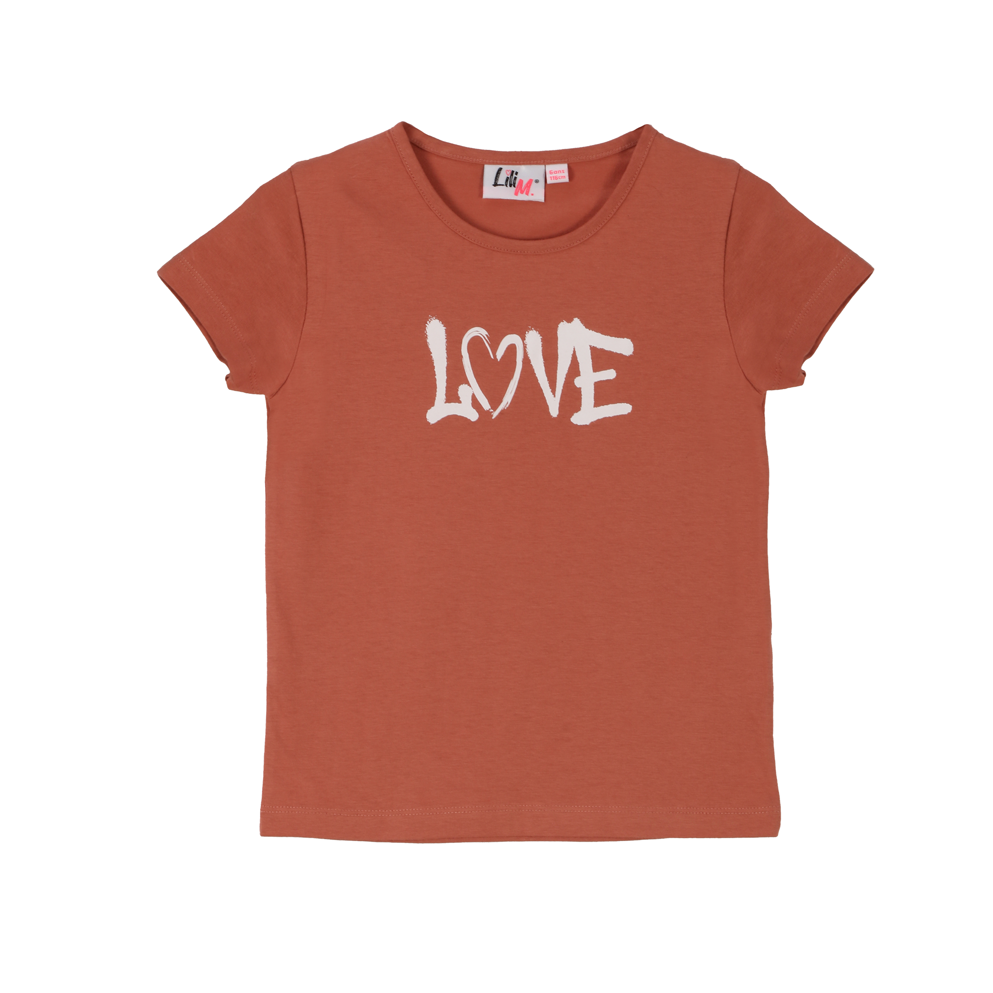 Tee-shirt manches courtes avec animation 3/12 ans - Orange