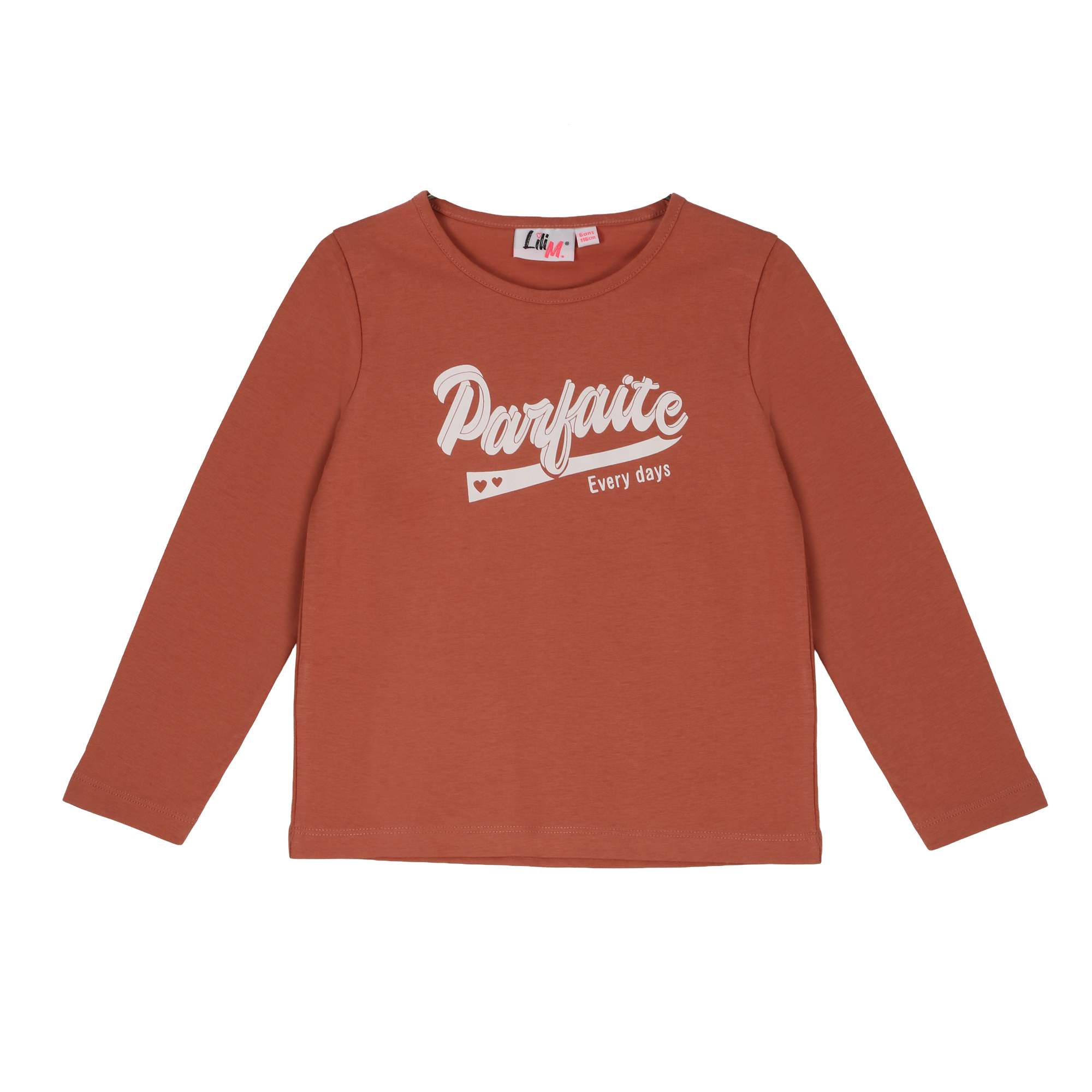 Tee-shirt manches longues avec animation 3/12 ans - Orange