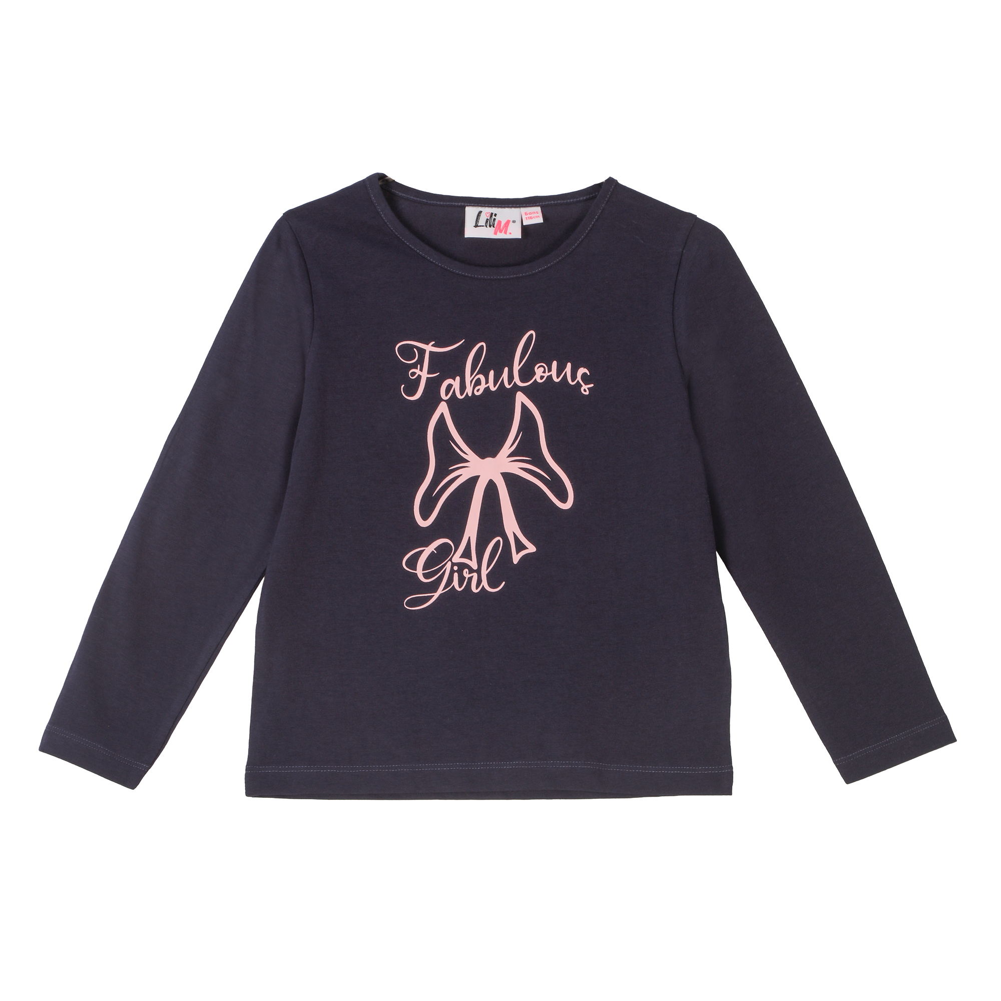 Tee-shirt manches longues avec animation 3/12 ans - Bleu foncé