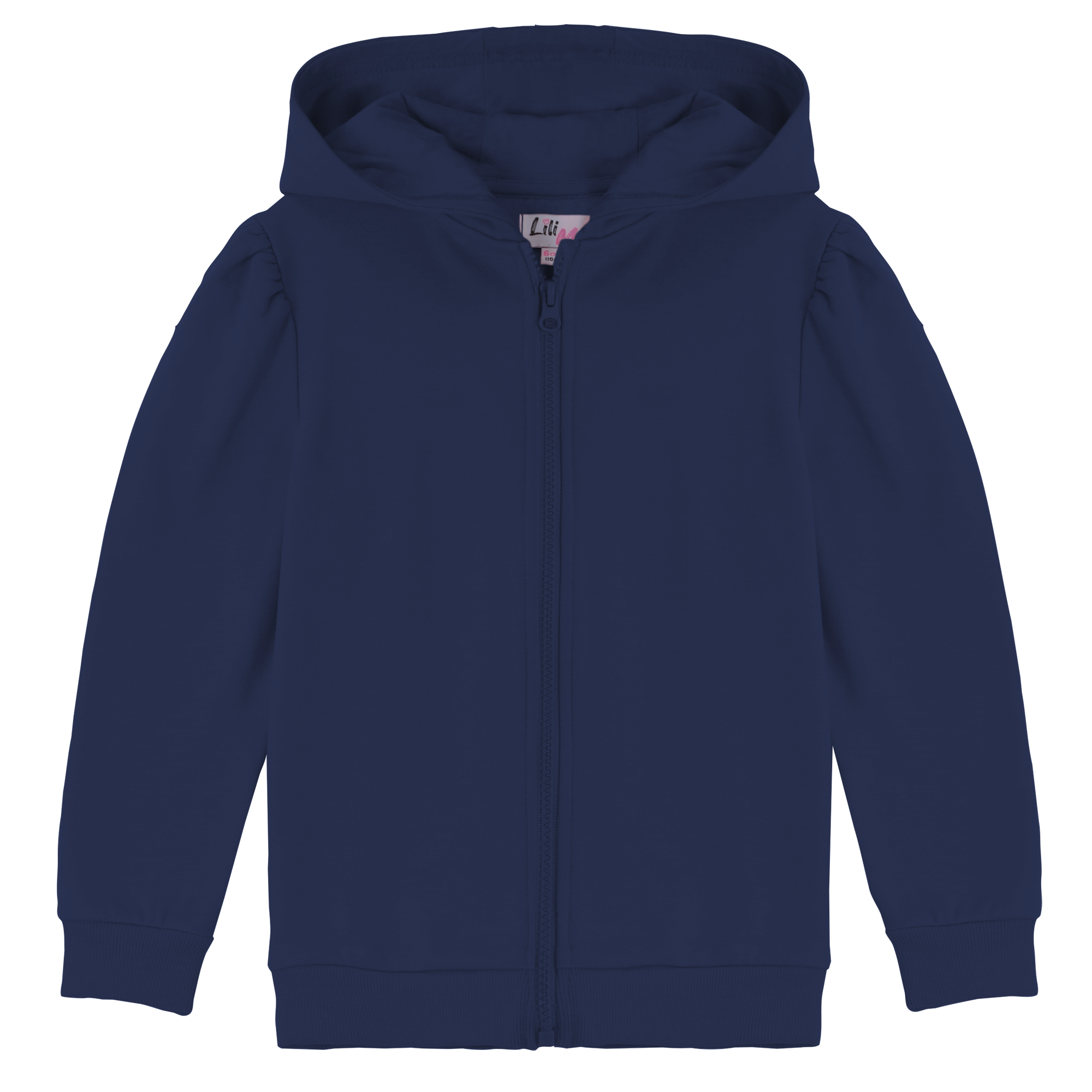 Sweat zippé à capuche 3/12 ans - Bleu foncé