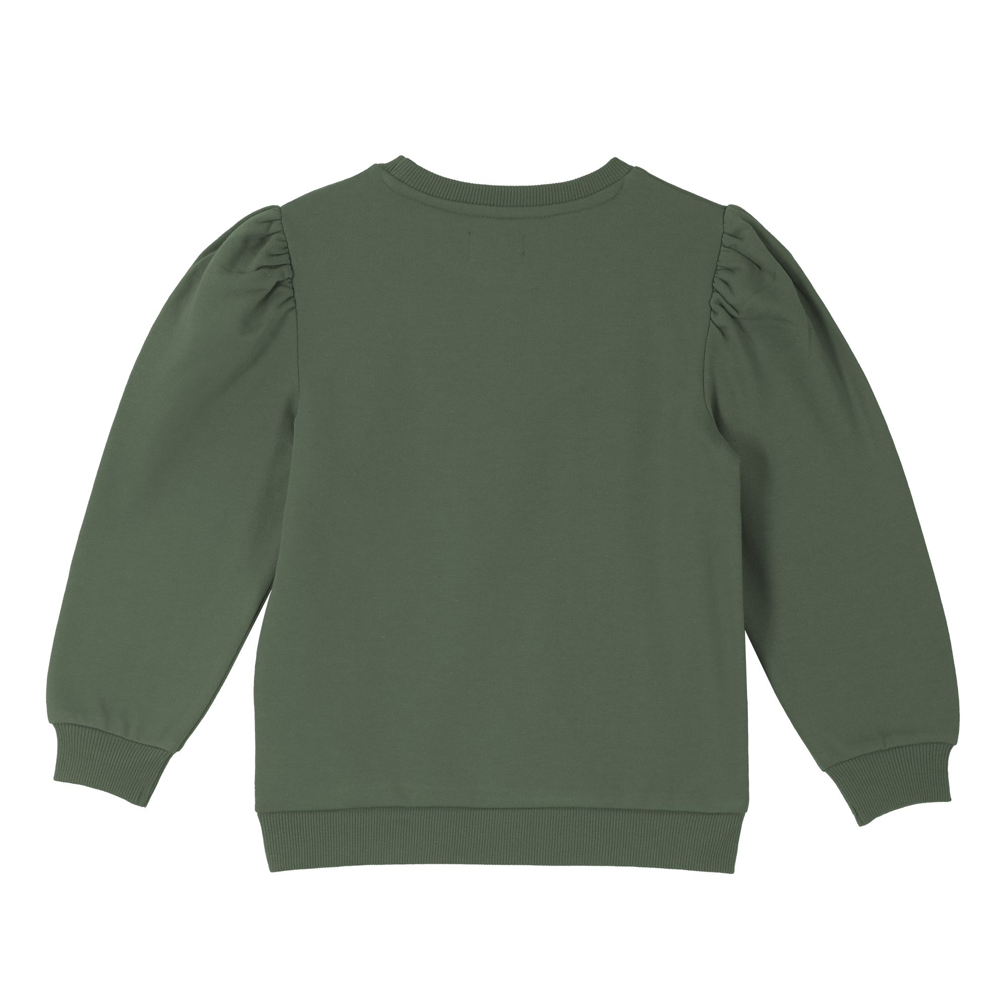 Sweat col rond avec animation 3/12 ans - Kaki