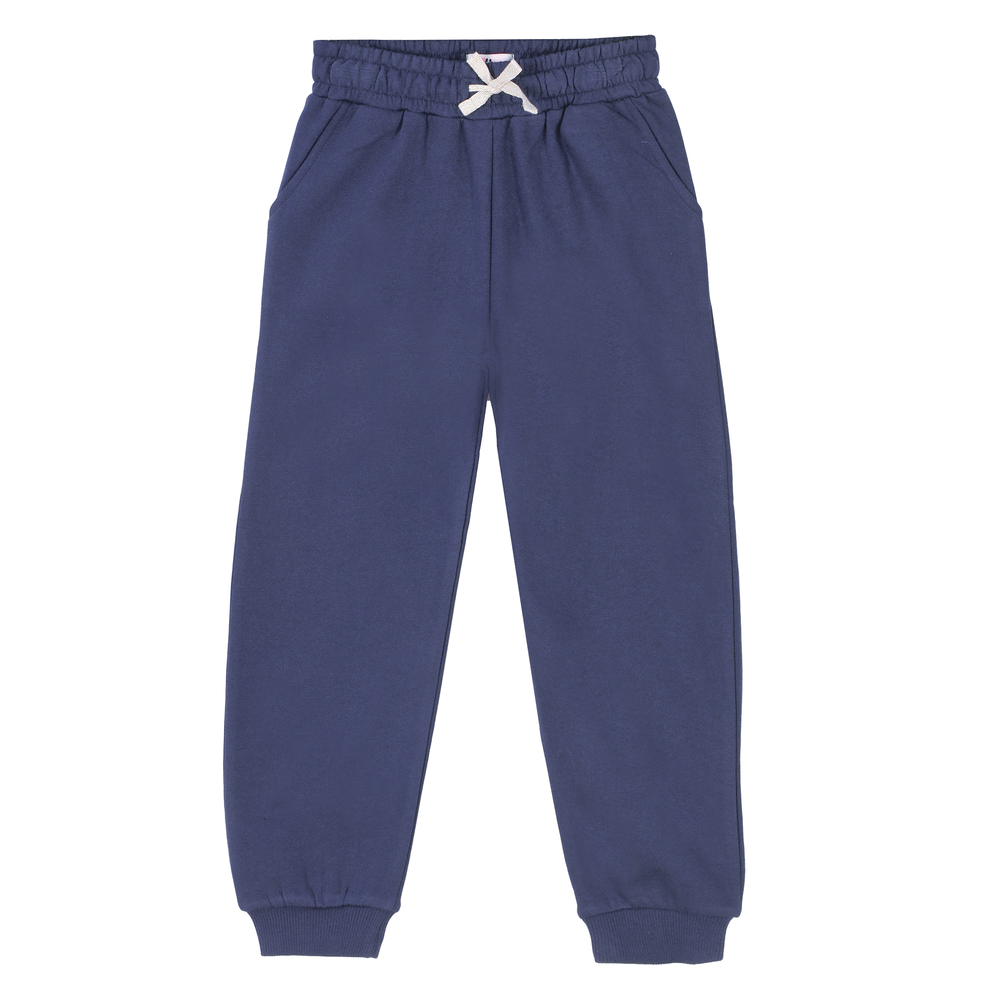 Bas de jogging avec cordons 3/12 ans - Bleu foncé