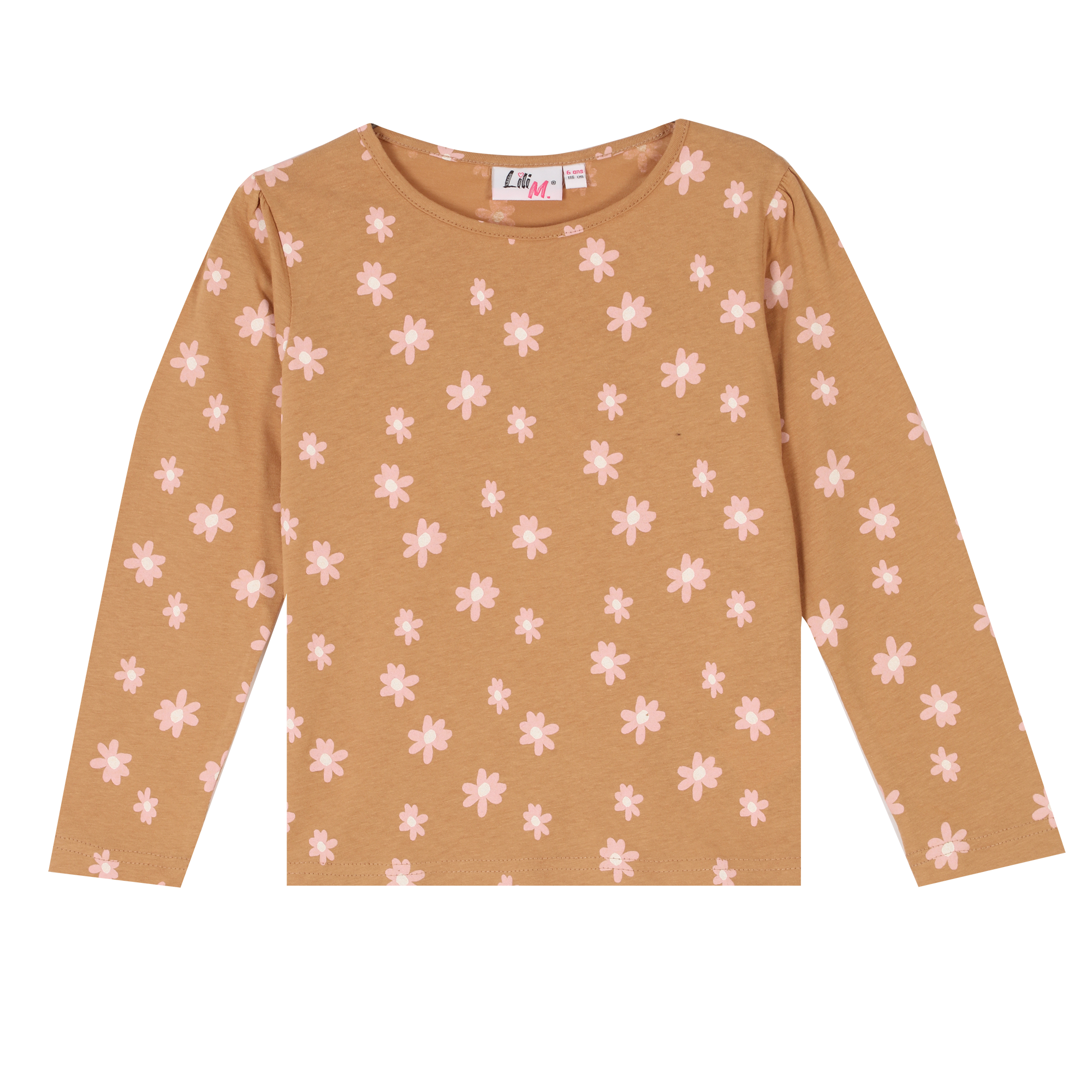 Lot de 2 tee-shirts manches longues avec animation 3/12 ans - Rose