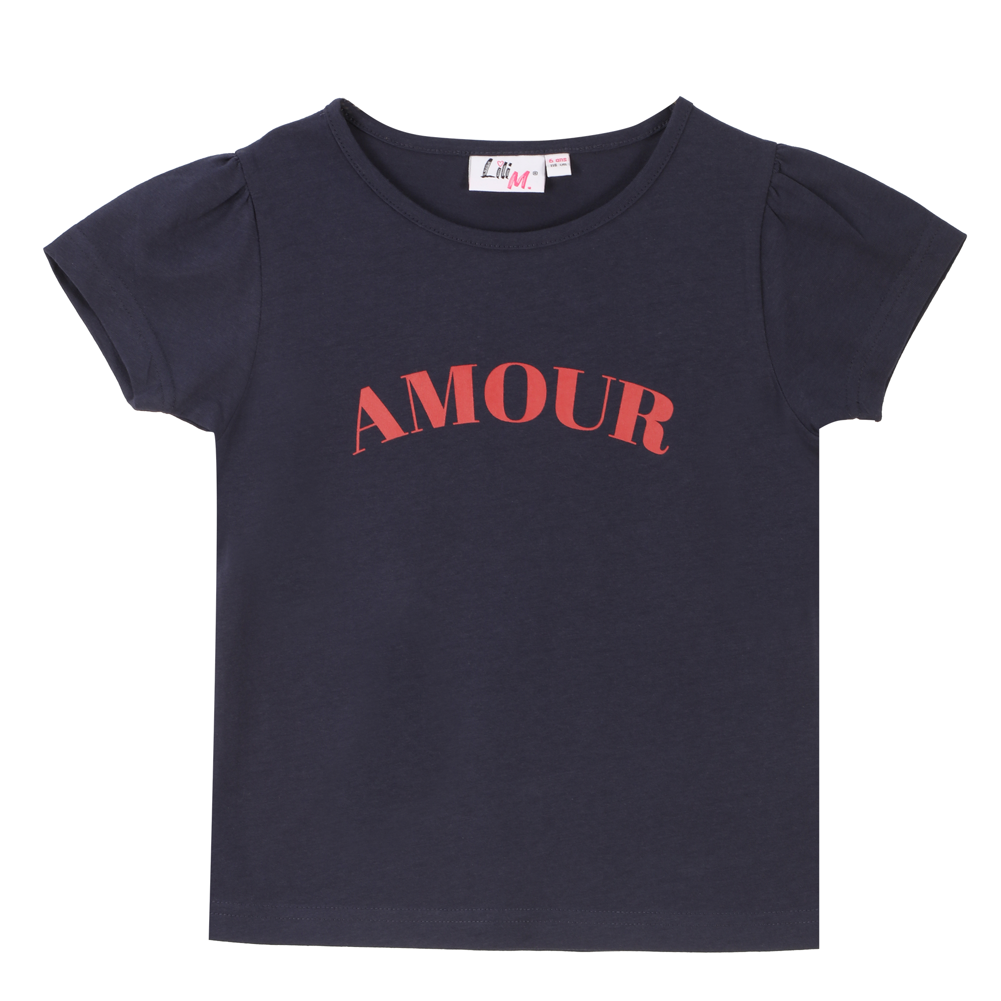 Lot de 2 tee-shirts manches courtes avec animation 3/12 ans - Bleu foncé