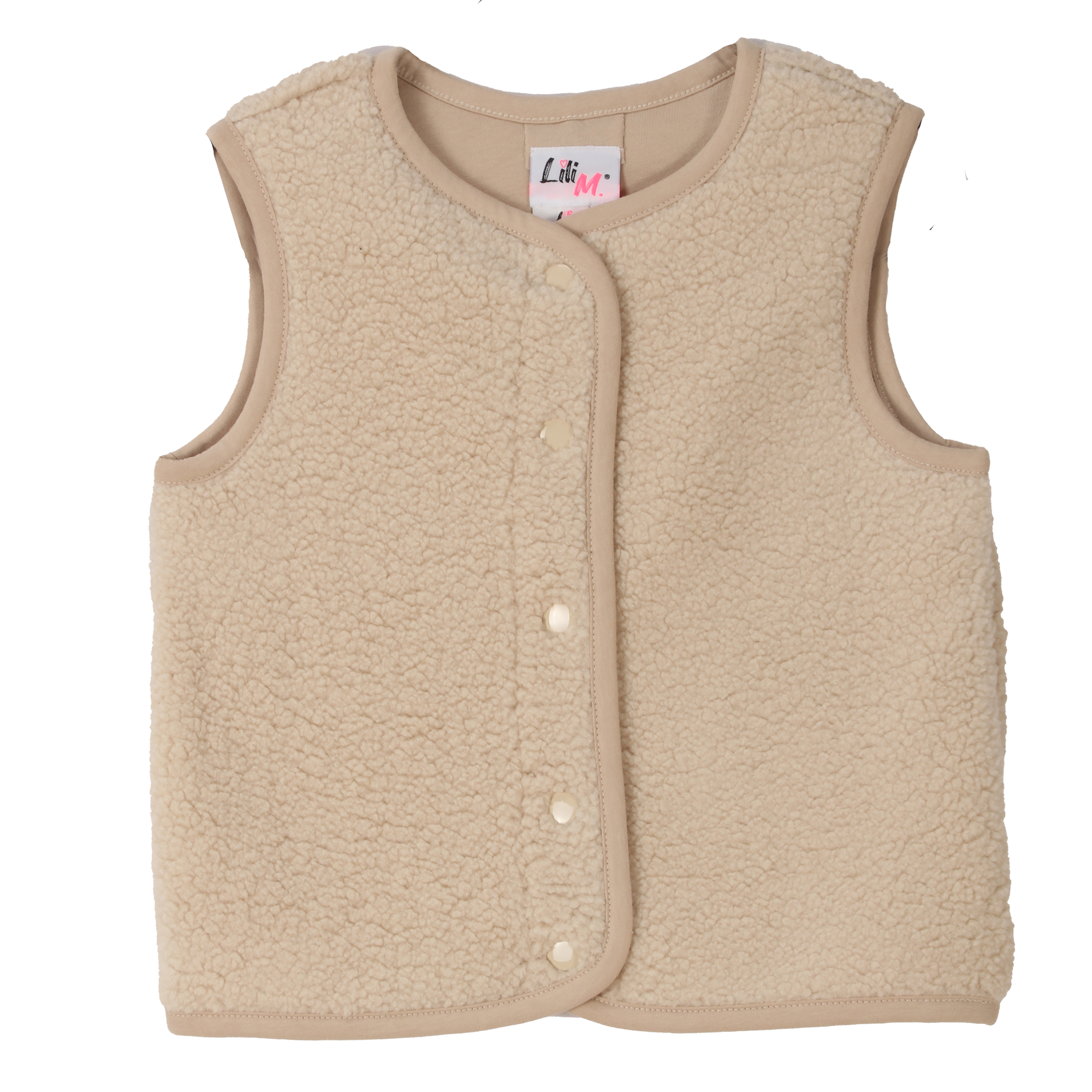 Veste sans manches sherpa 3/12 ans - Beige