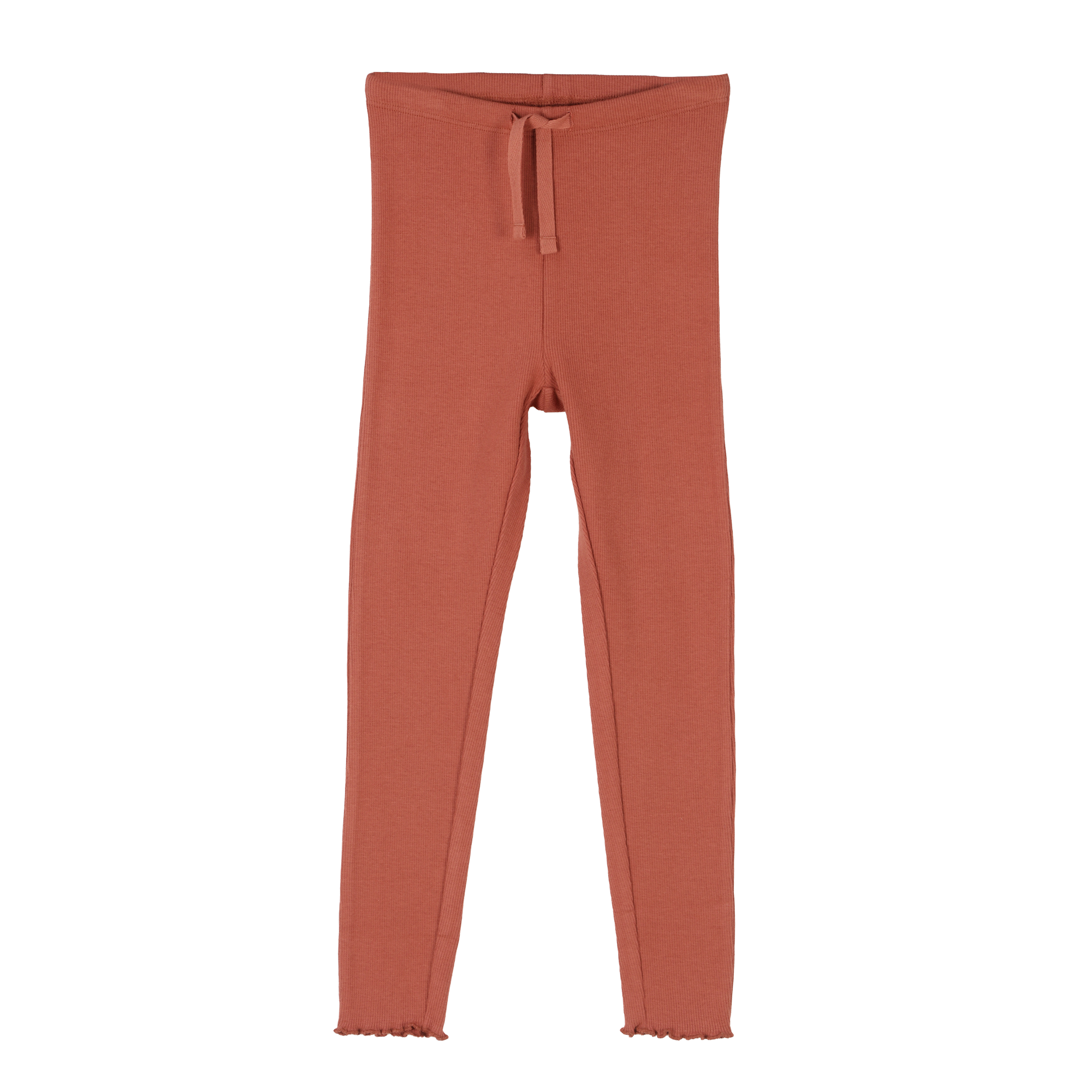 Legging droit côtelé 3/12 ans - Rose