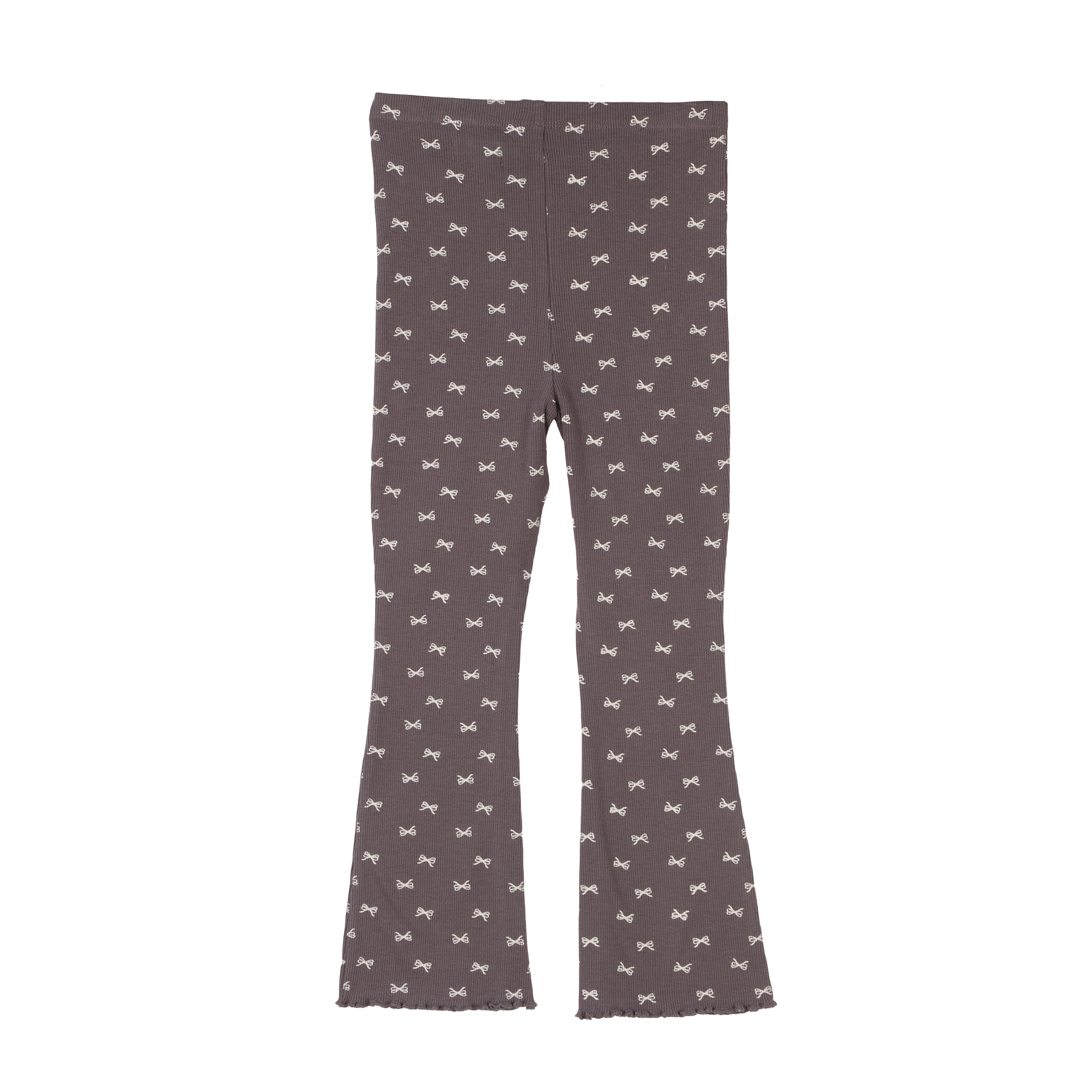 Legging droit côtelé 3/12 ans - Noir