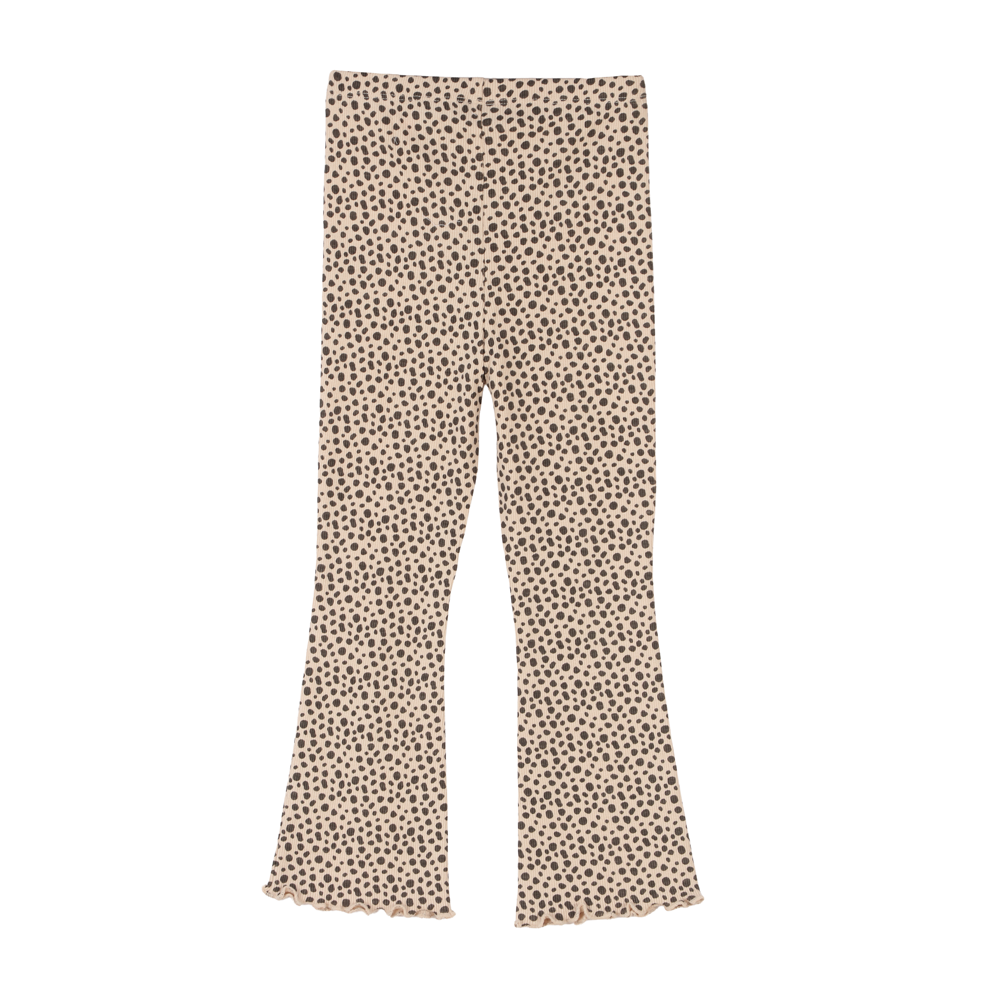 Legging droit côtelé 3/12 ans - Noir