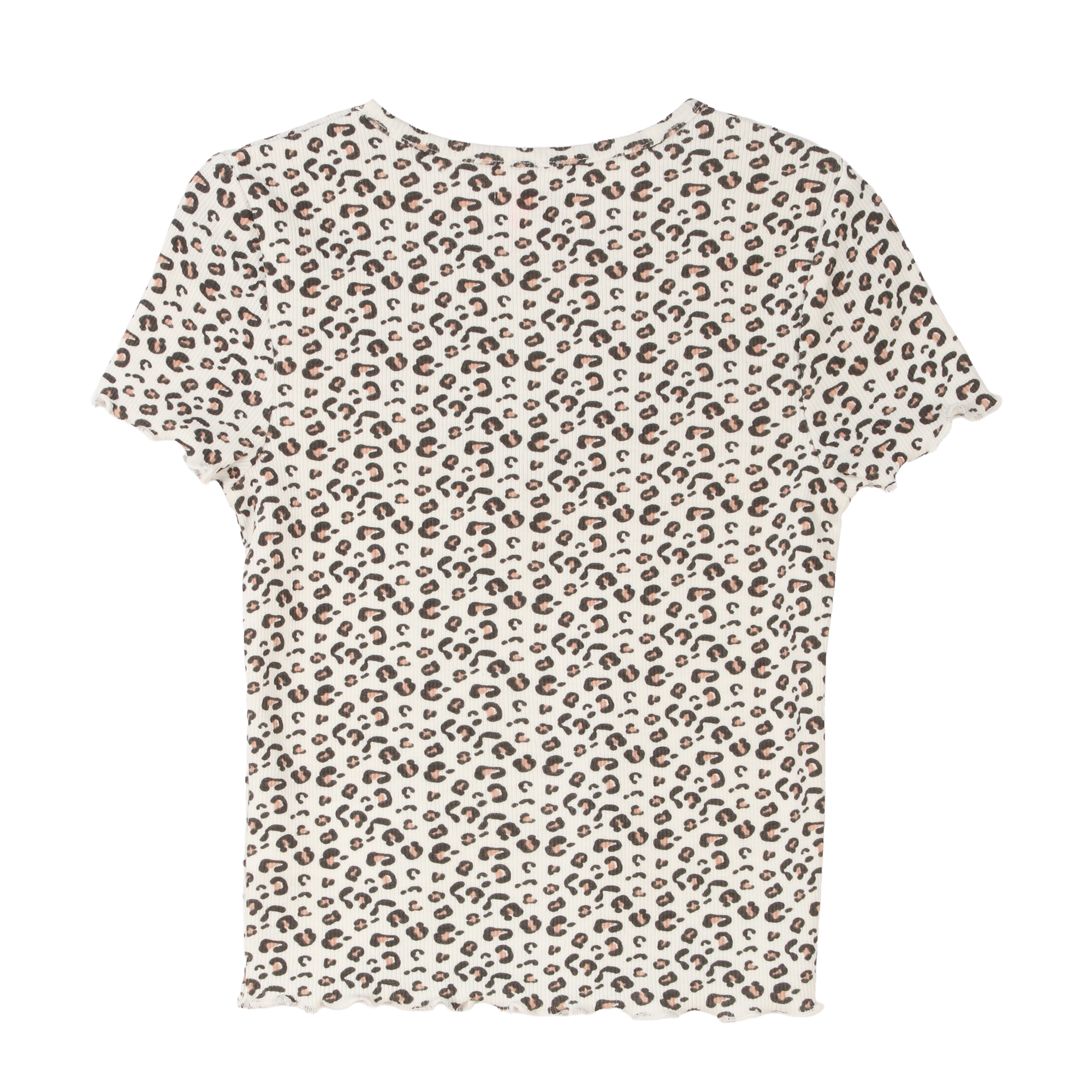 Tee-shirt manches courtes côtelé 3/12 ans - Gris