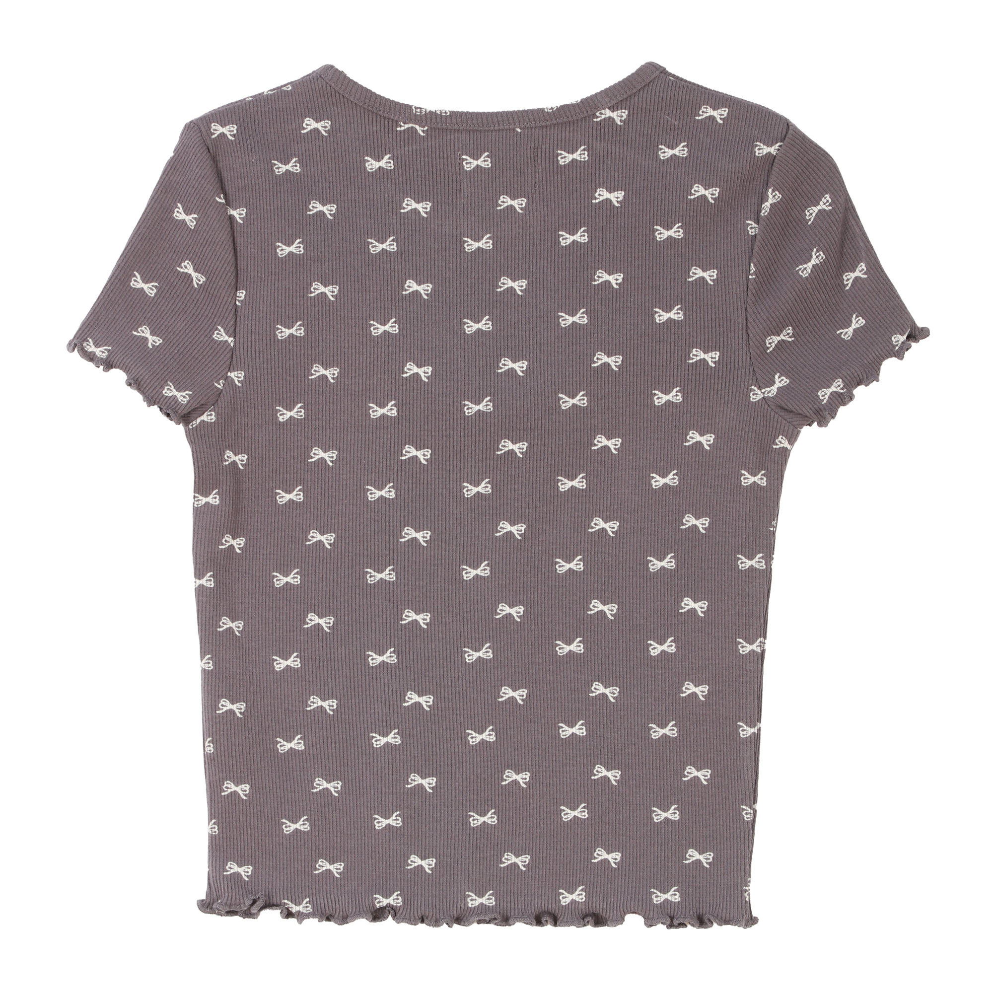 Tee-shirt manches courtes côtelé 3/12 ans - Beige